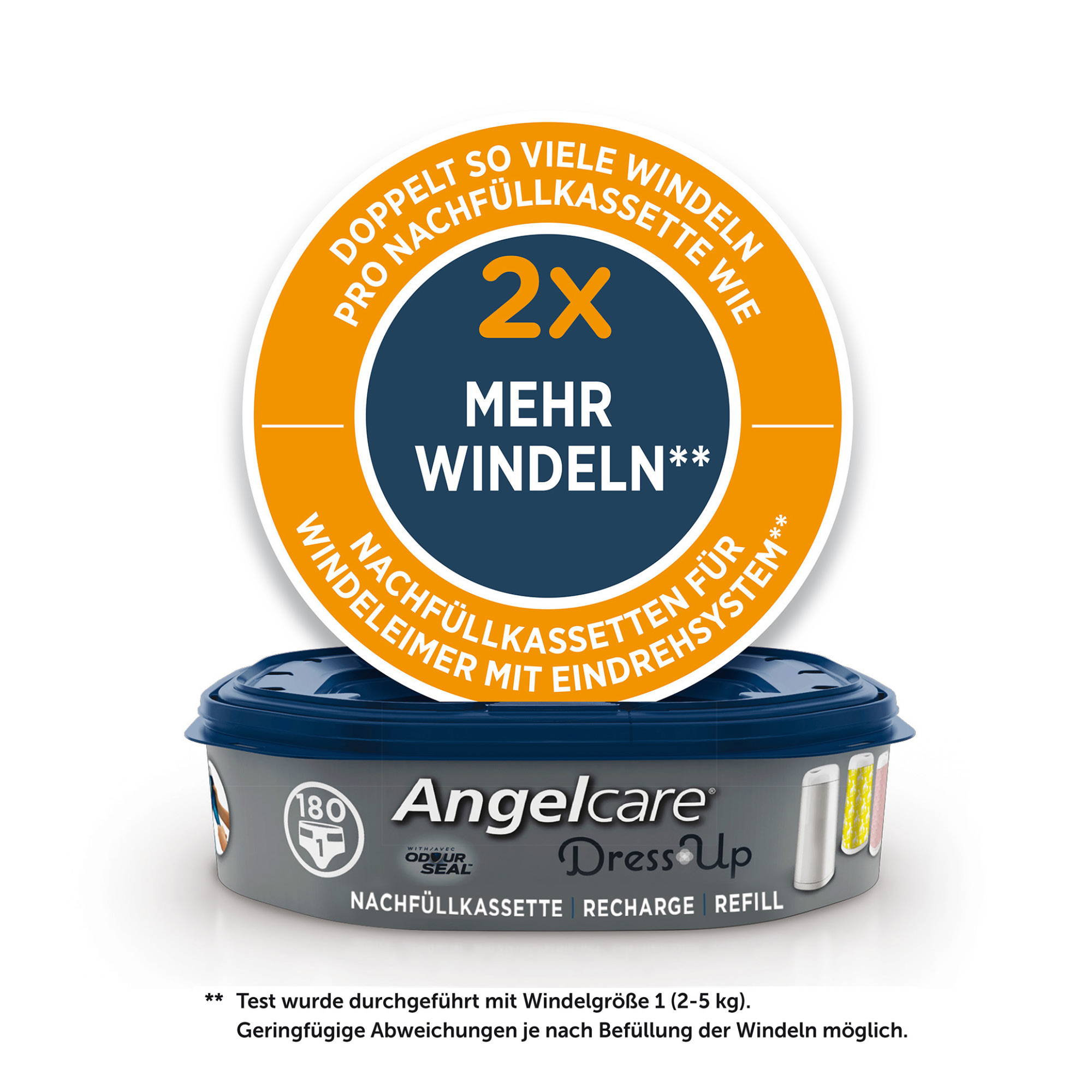 Windeleimer, Angelcare, Grau – Produktansicht