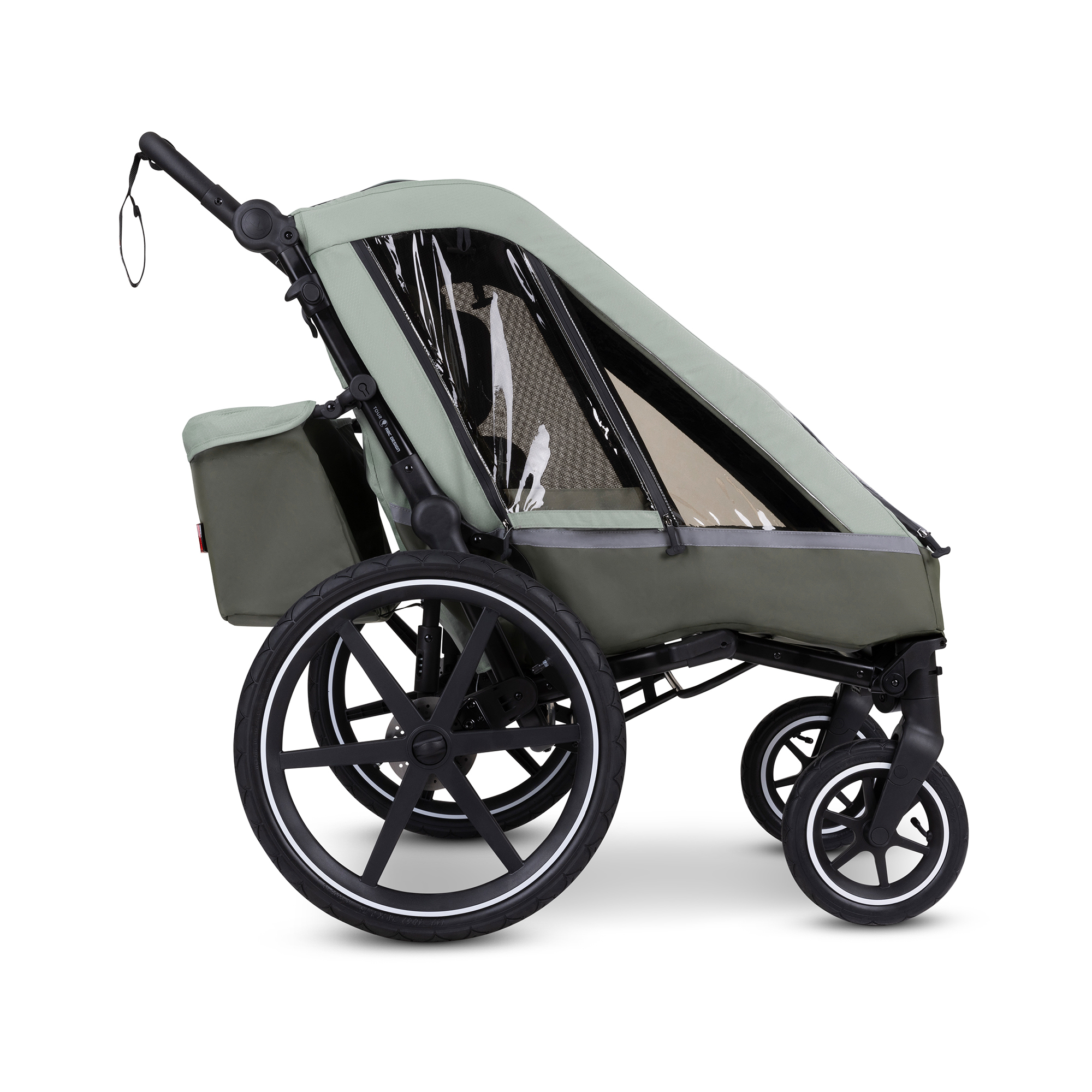 Fahrradanhänger, ABC DESIGN, Grün – Produktansicht