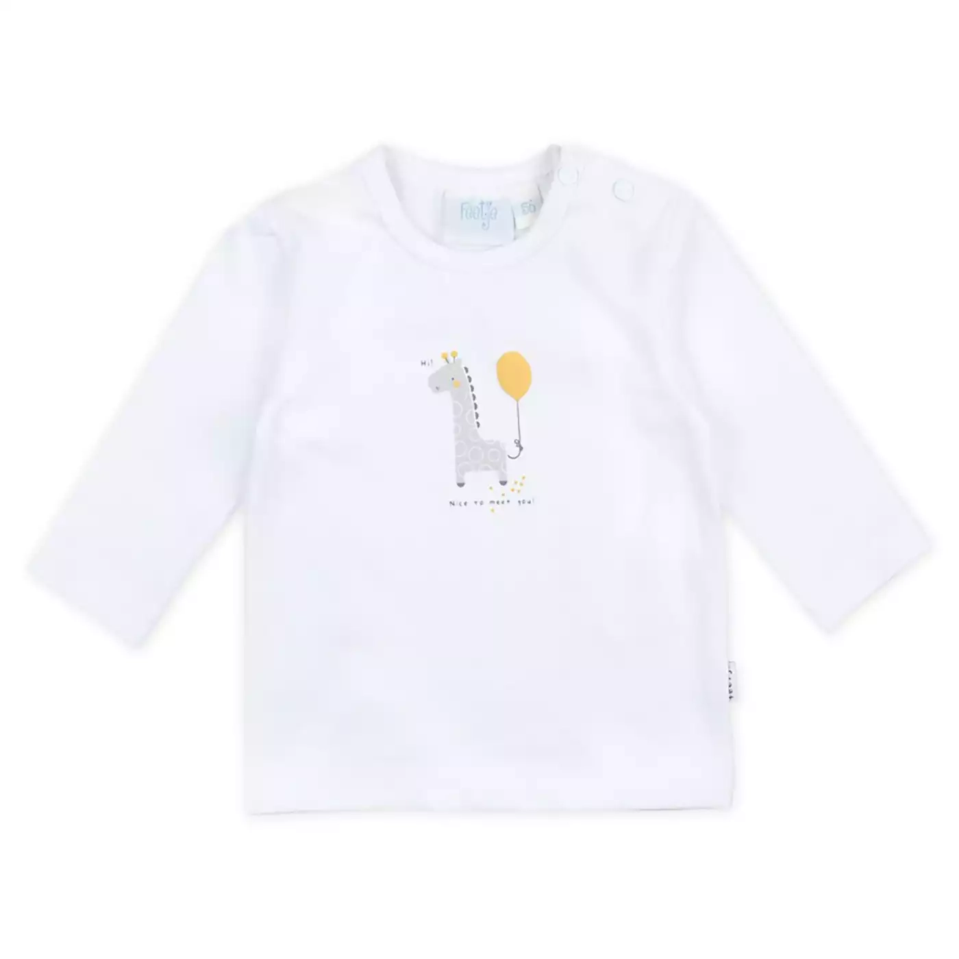 Langarmshirts, FEETJE, Weiß – Besonderheit: praktische Druckknöpfe