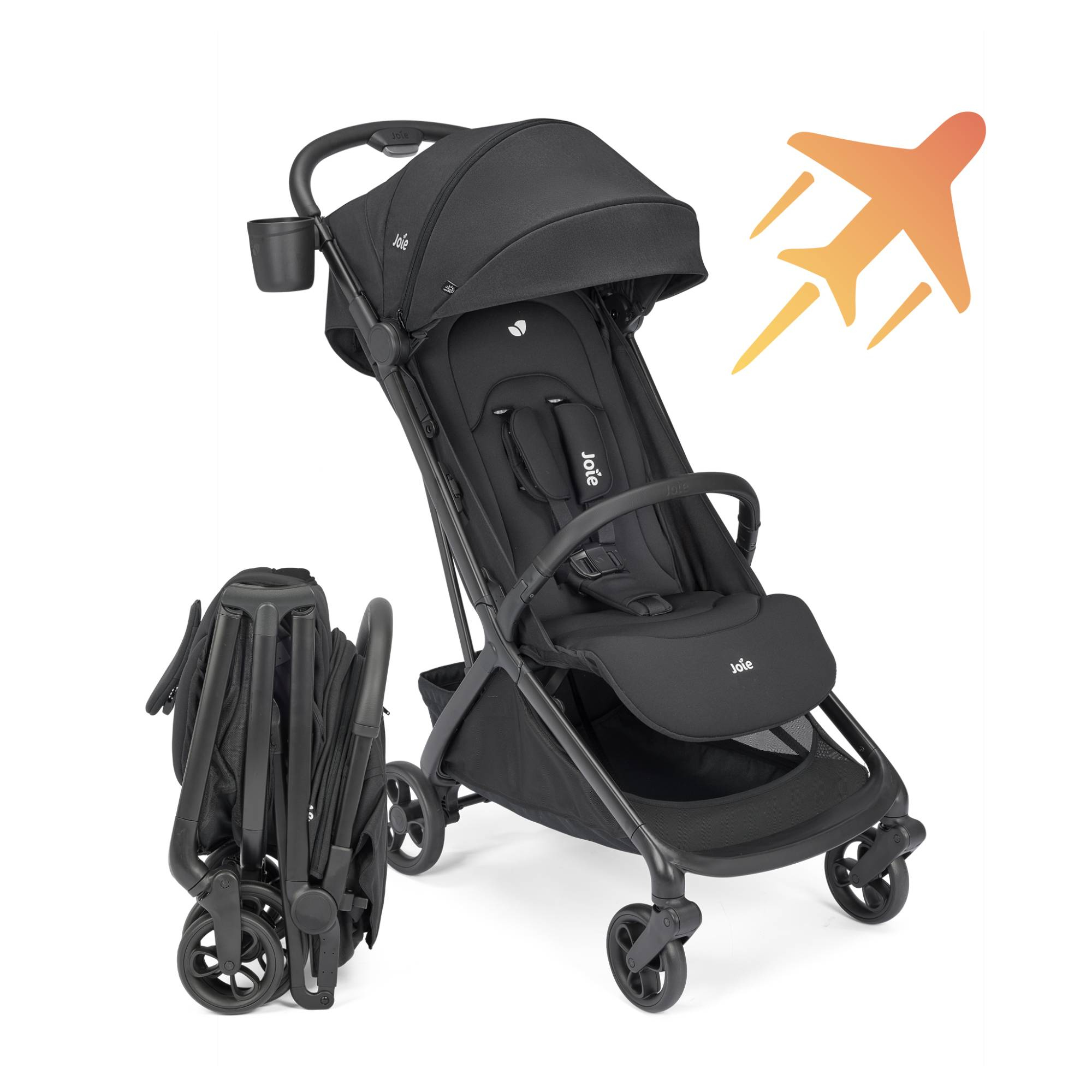 Reisebuggys, Joie, Schwarz – Produktansicht