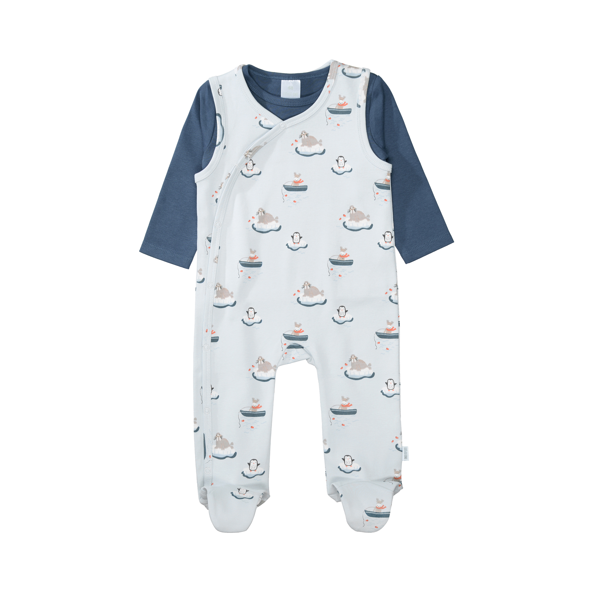 Strampler, LITTLE ONE, Blau – Produktansicht