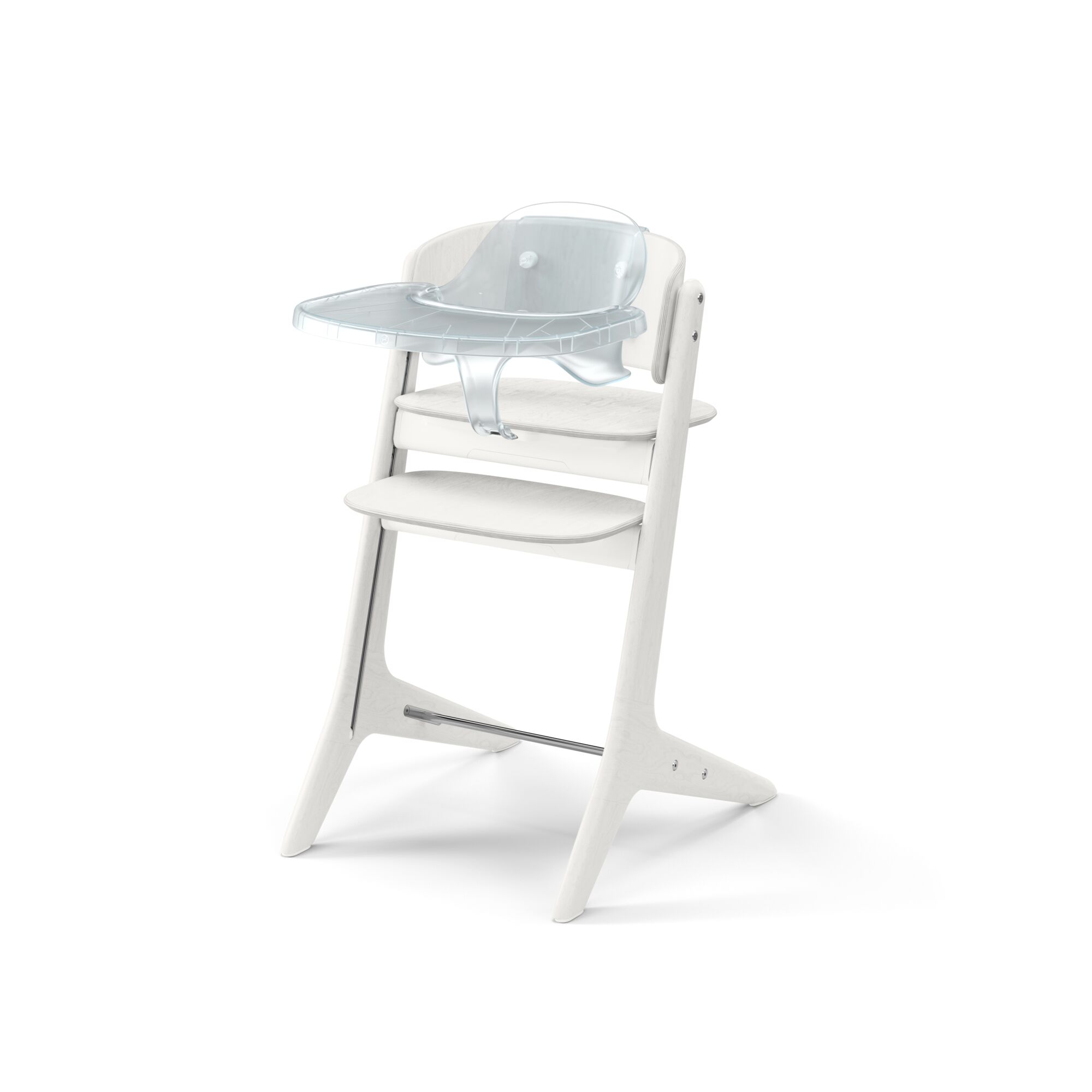 Treppenhochstühle, cybex PLATINUM, Weiß – Besonderheit: praktisches 3in1-Set bestehend aus Hochstuhl, Bouncer Nest, Neugeboreneneinlage, Adapter, Baby Set und Tablett