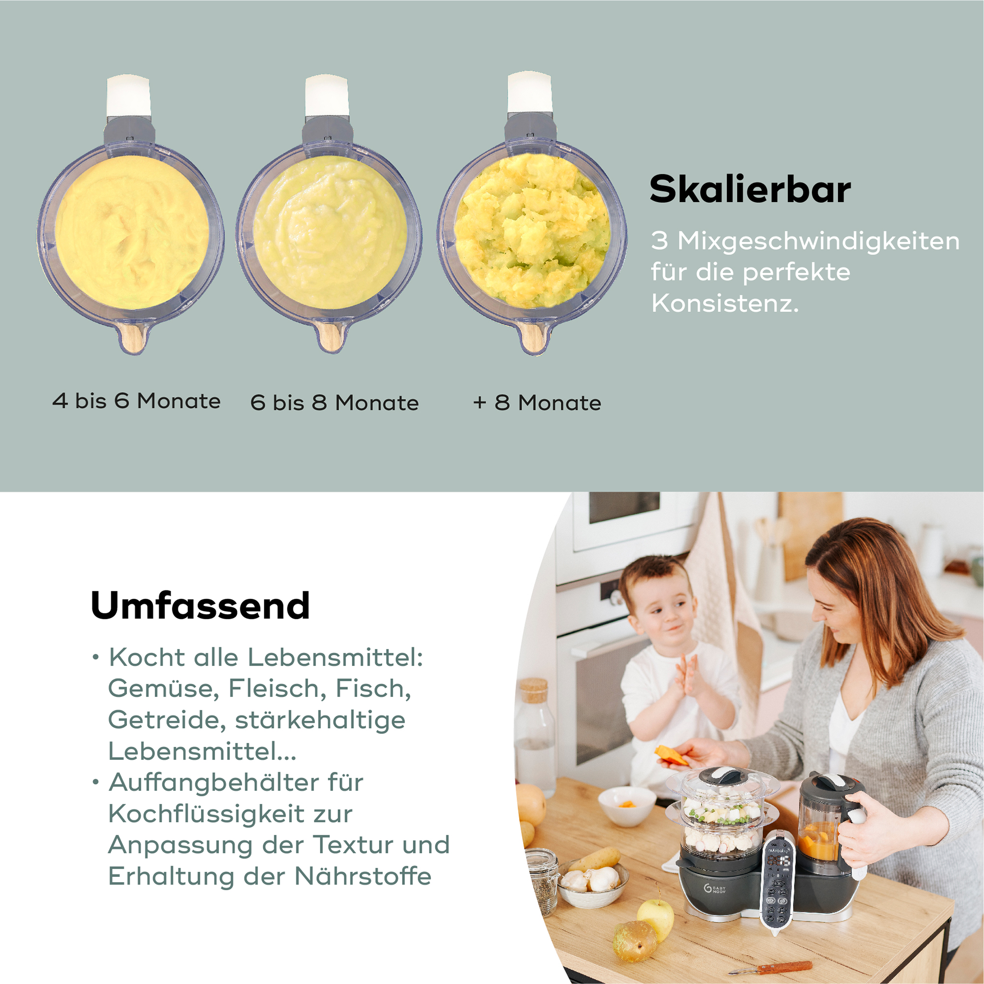 Babykostwärmer, babymoov, Grau – Produktansicht