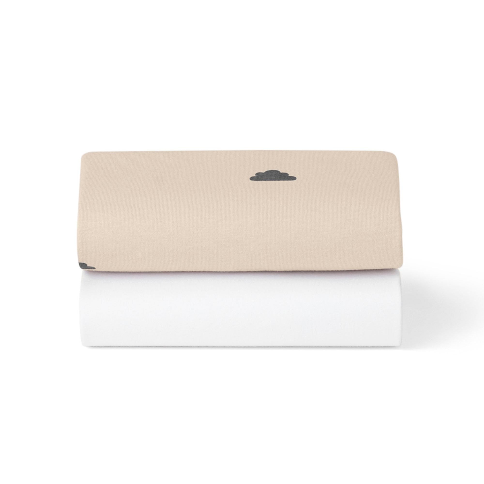 Spannbettlaken, Snüz, Beige – Produktansicht