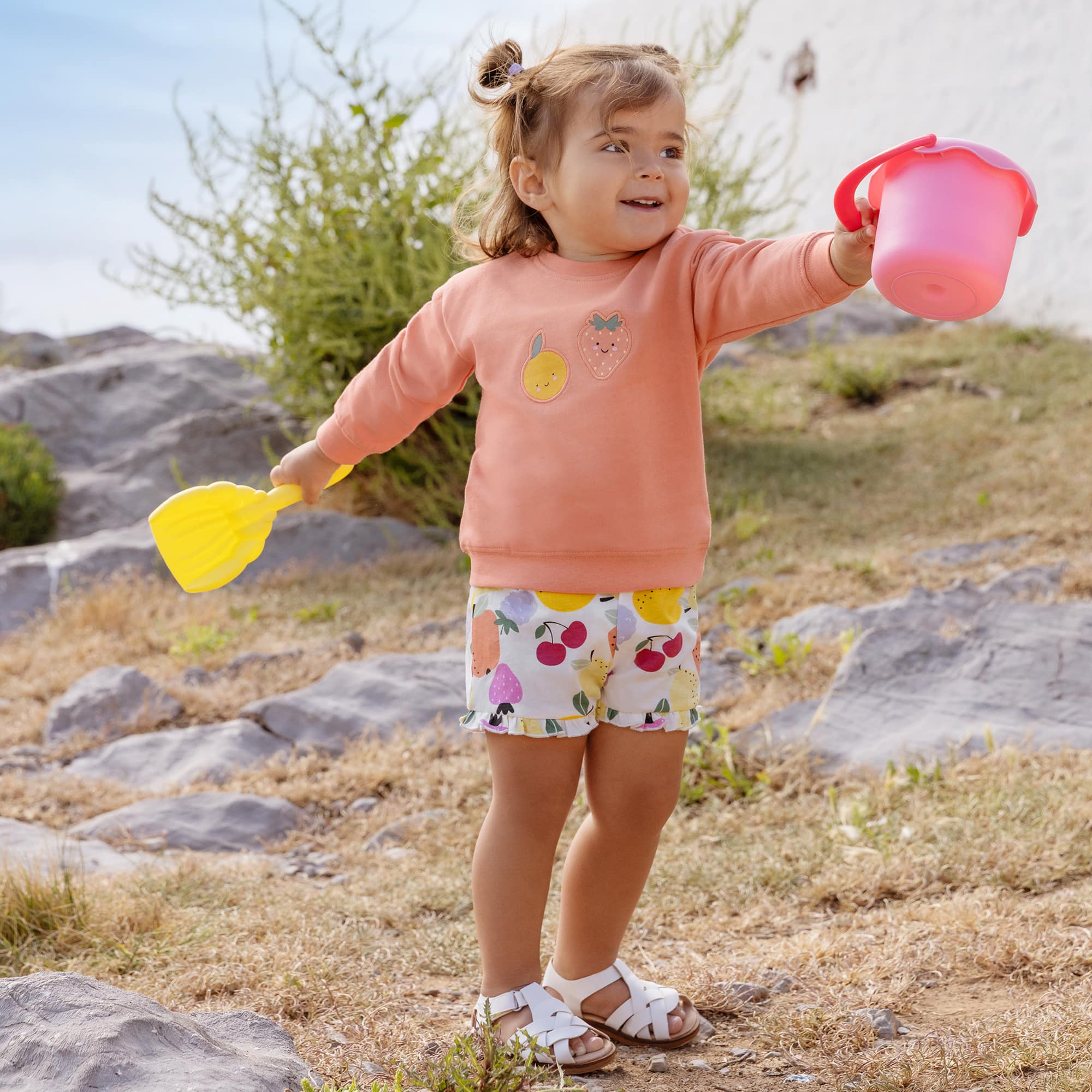 Kurze Hosen, blue seven, Weiß – Besonderheit: aus 100% Baumwolle