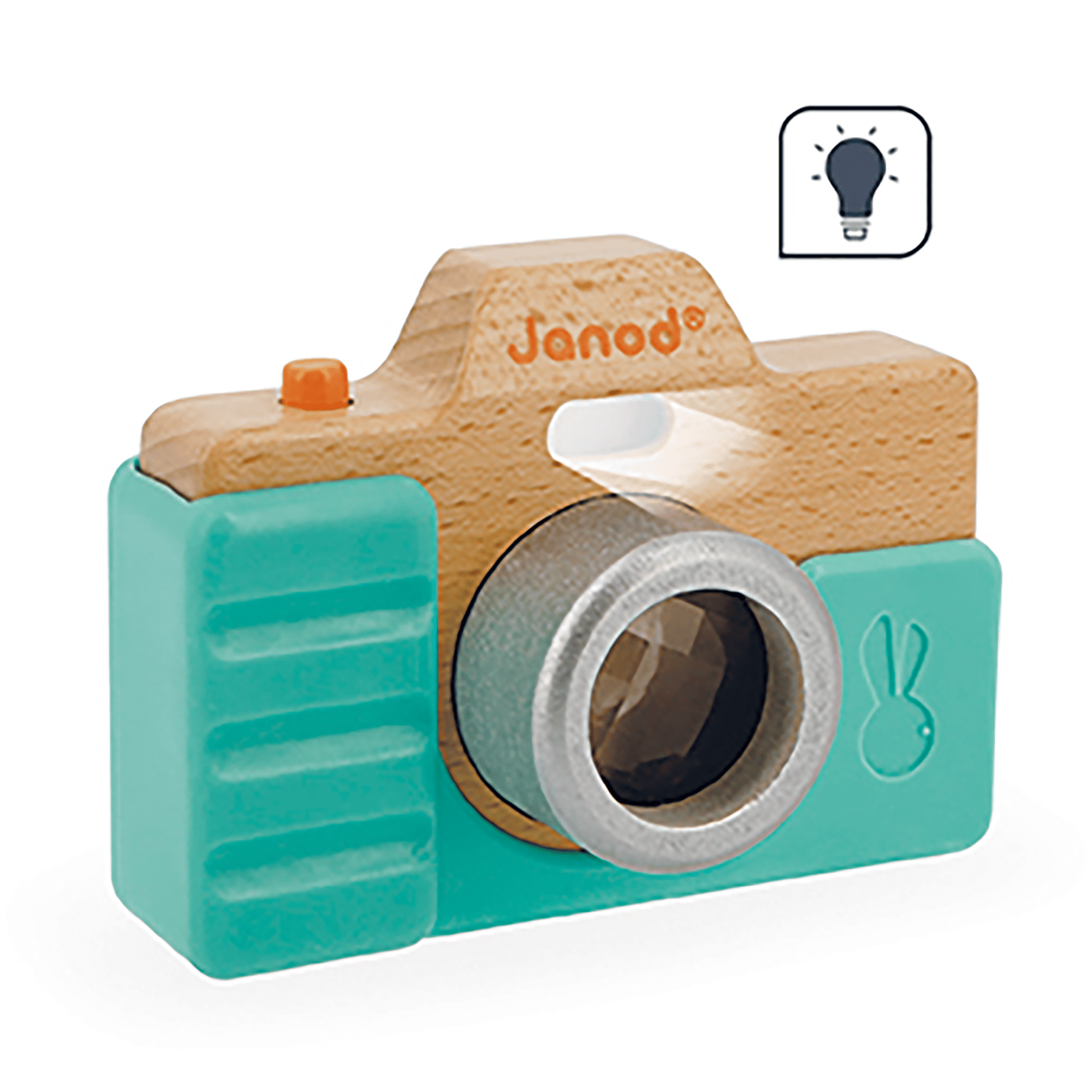 Kamera aus Holz Janod Türkis 2000584977208 2