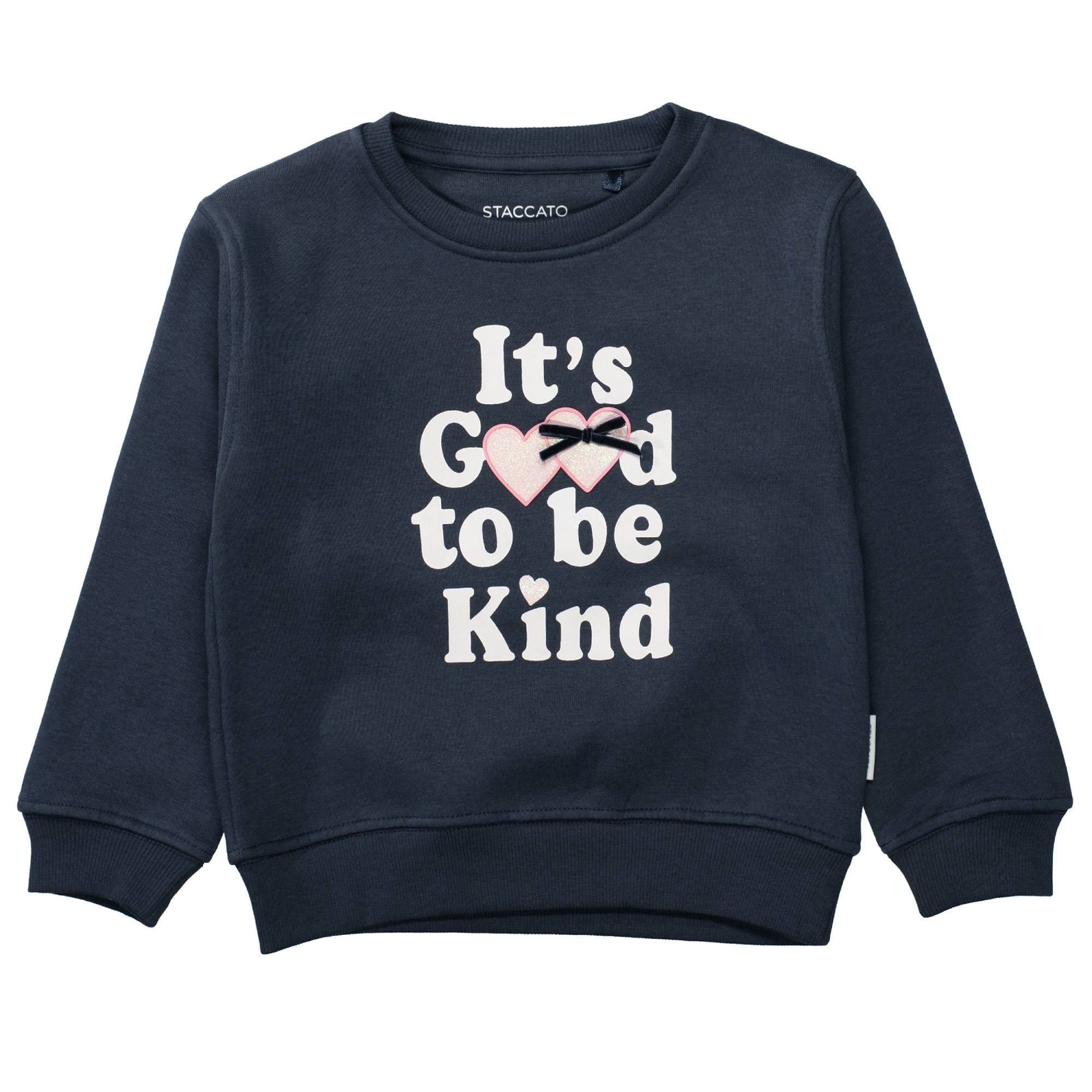 Pullover & Sweatshirts, STACCATO, Blau – Besonderheit: aus 80% Baumwolle