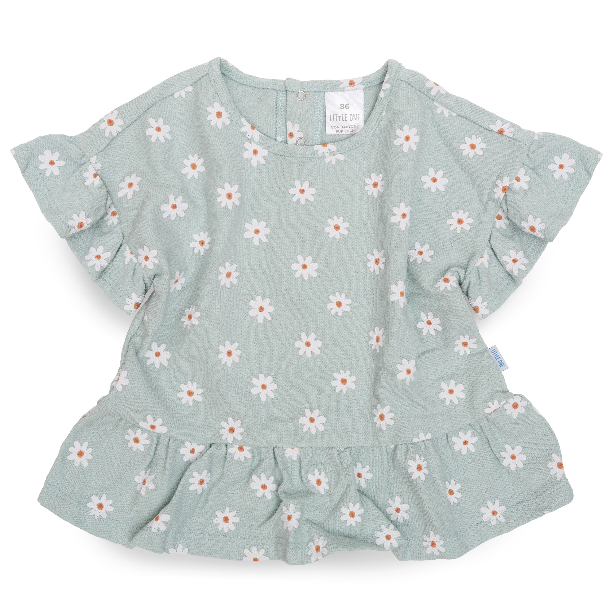 Kurzarmshirts, LITTLE ONE, Grün – Produktansicht