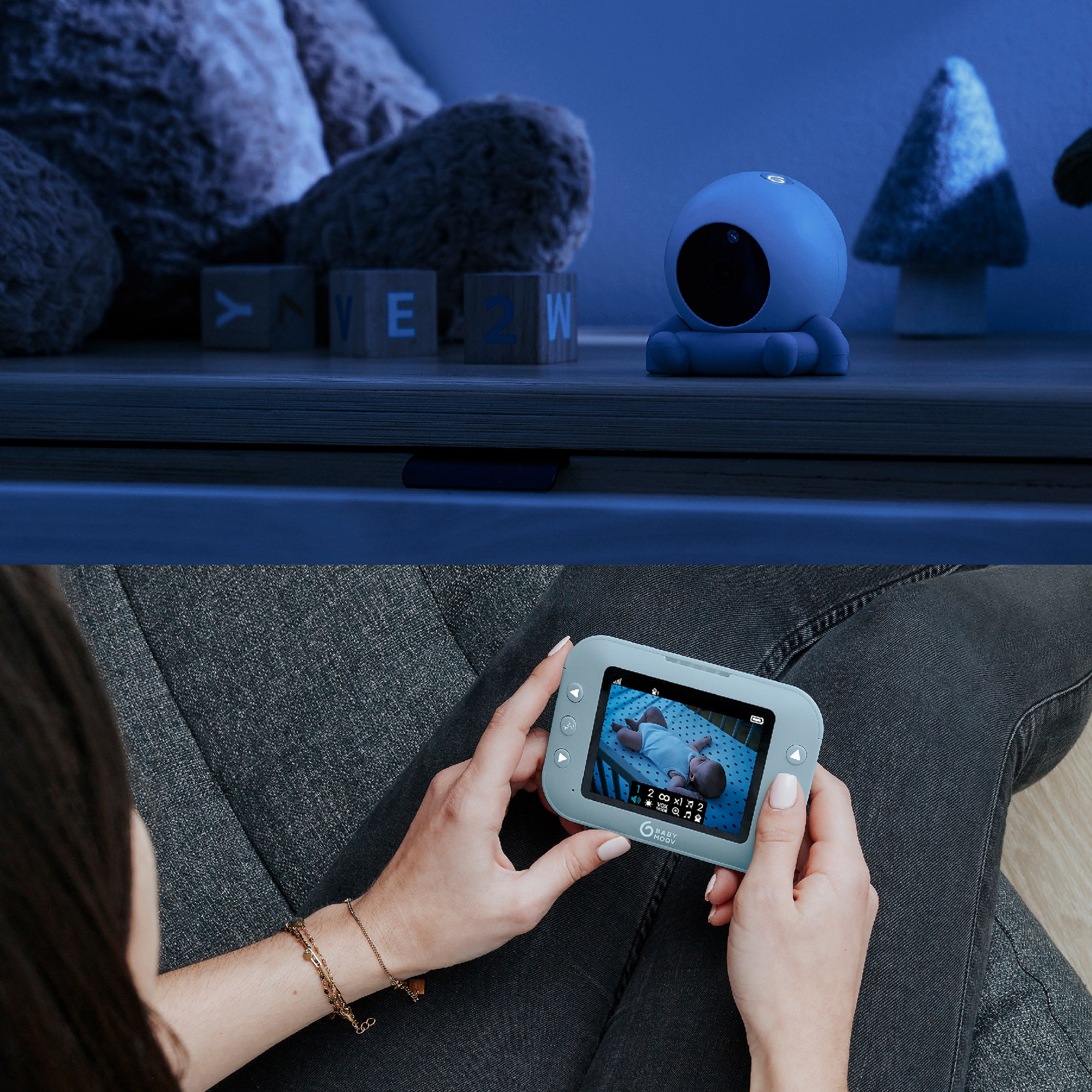 Video Babyphone, babymoov, Blau – Produktansicht