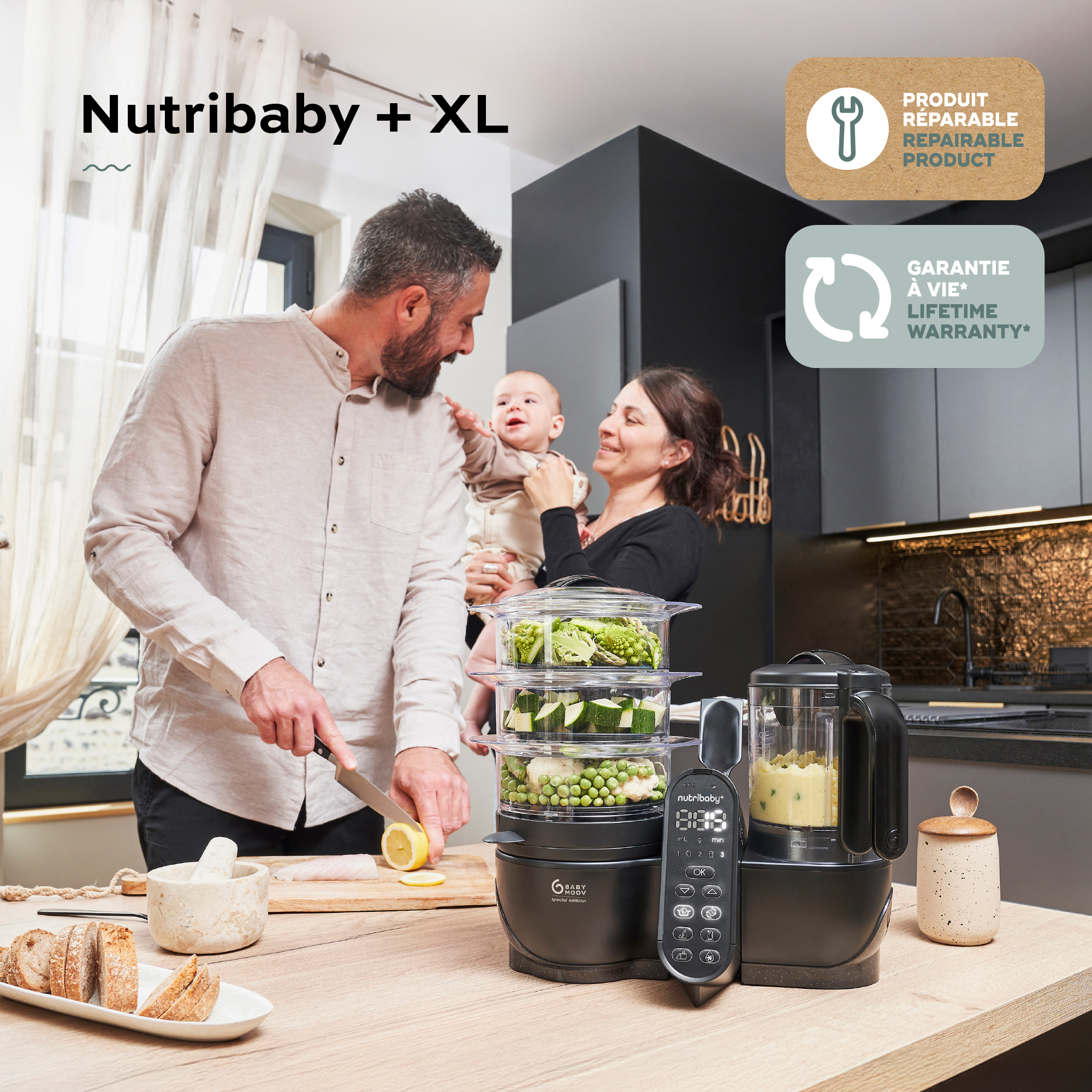 Babykostwärmer, babymoov, Schwarz – Produktansicht