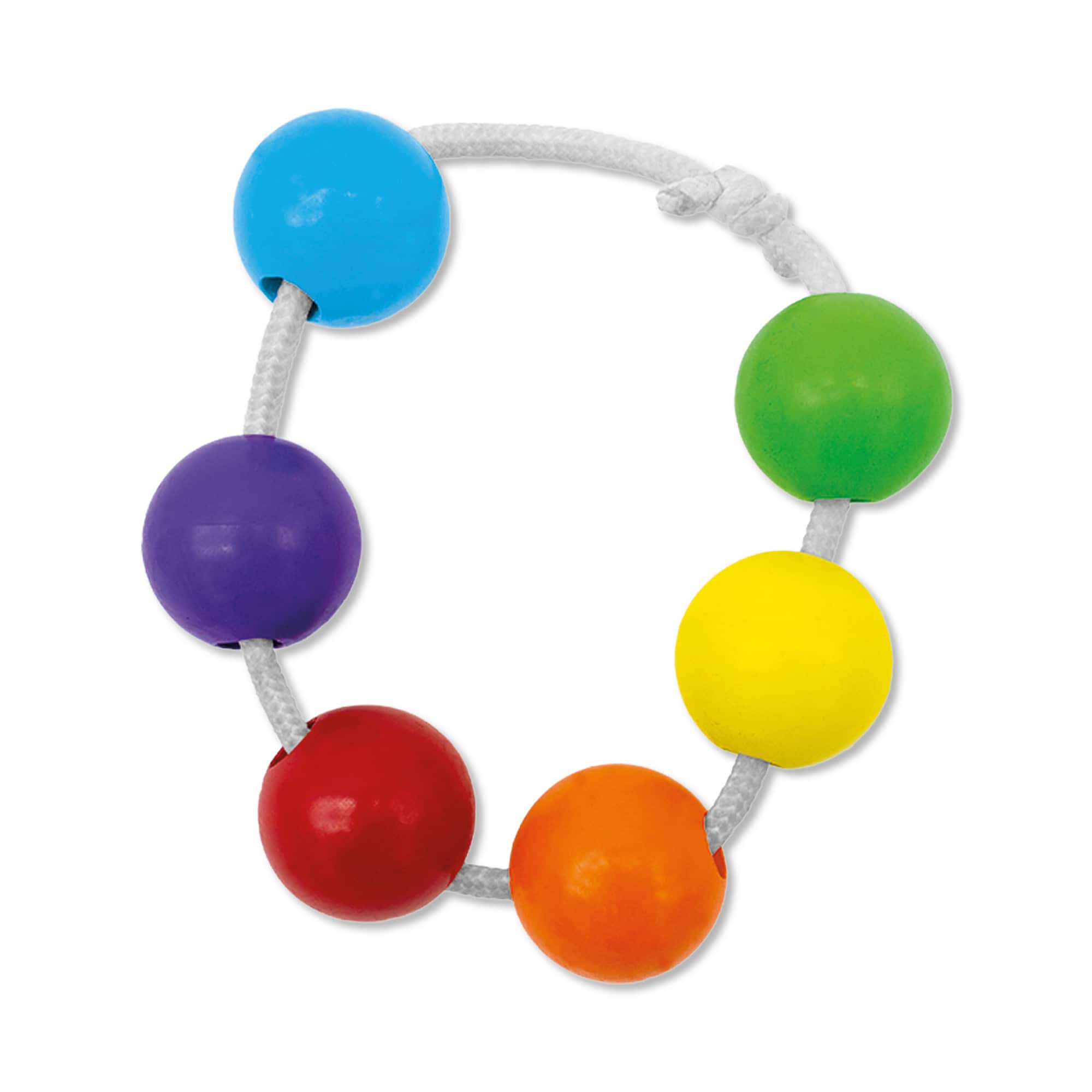 Malen & Kneten, SES CREATIVE, Weiß – Besonderheit: 6 Wachsmaler, die an einem Seil zusammengebunden sind
