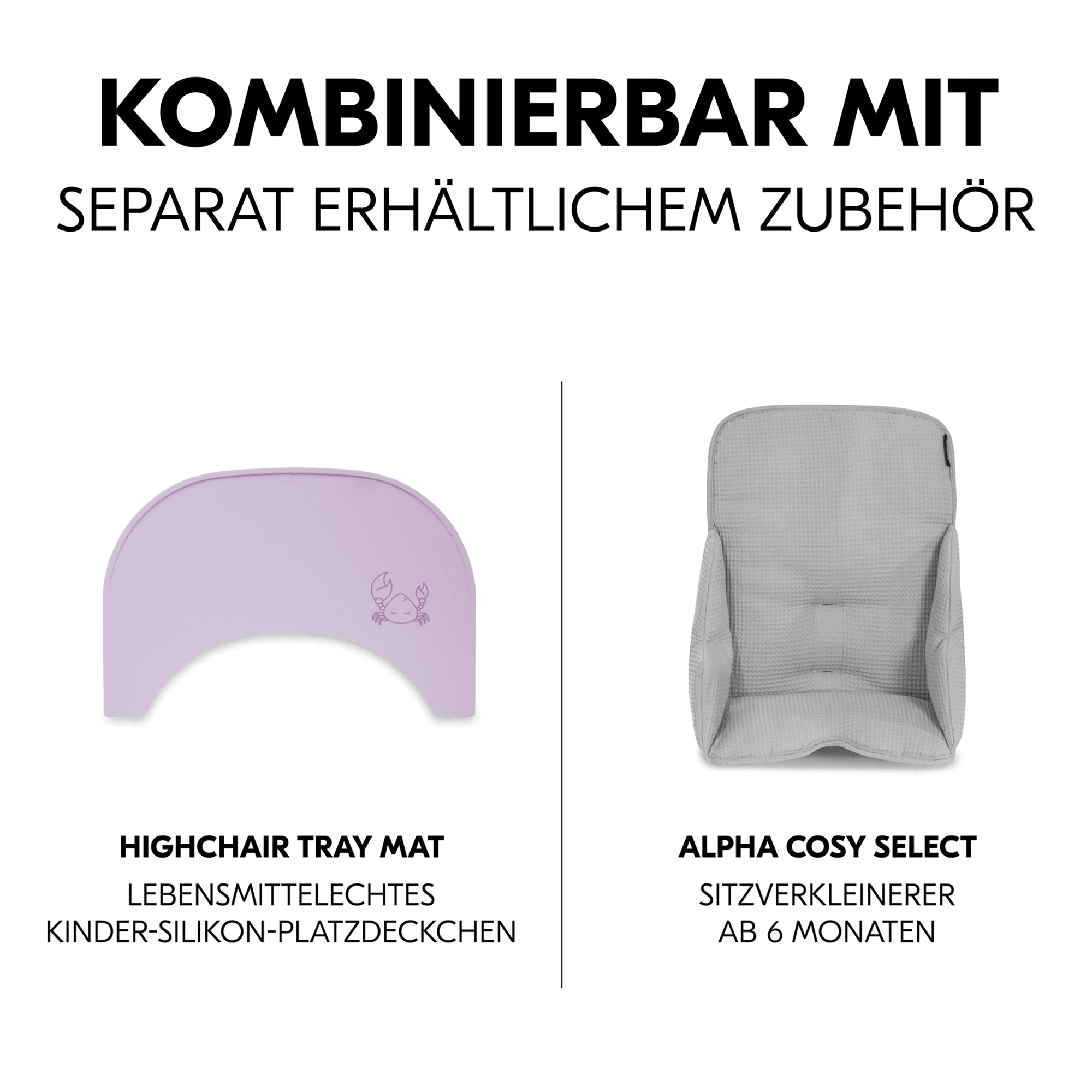 Hochstuhl Zubehör, hauck, Weiß – Produktansicht