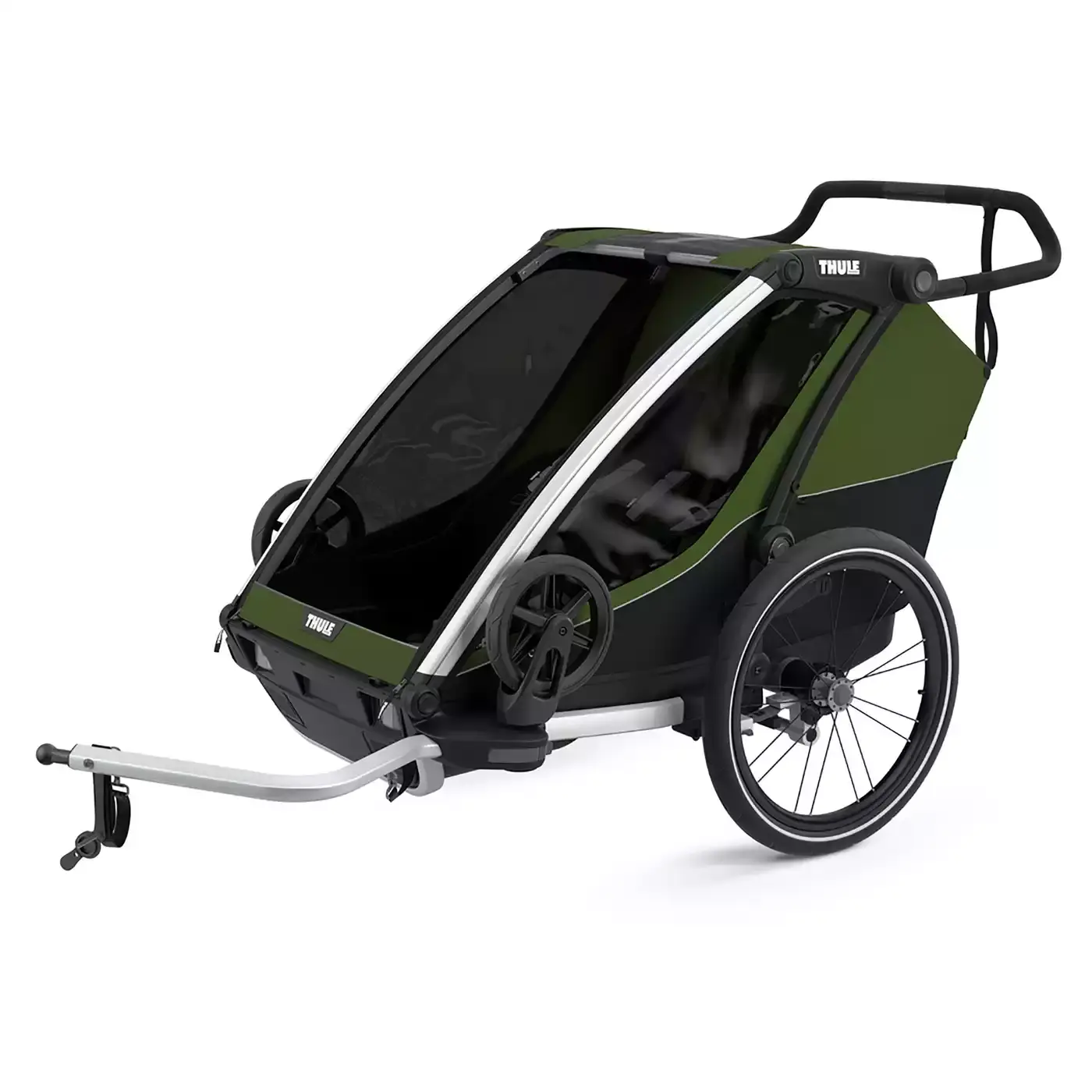 Chariot Cab 2 Cypress Green THULE Oliv 2000579999604 1
