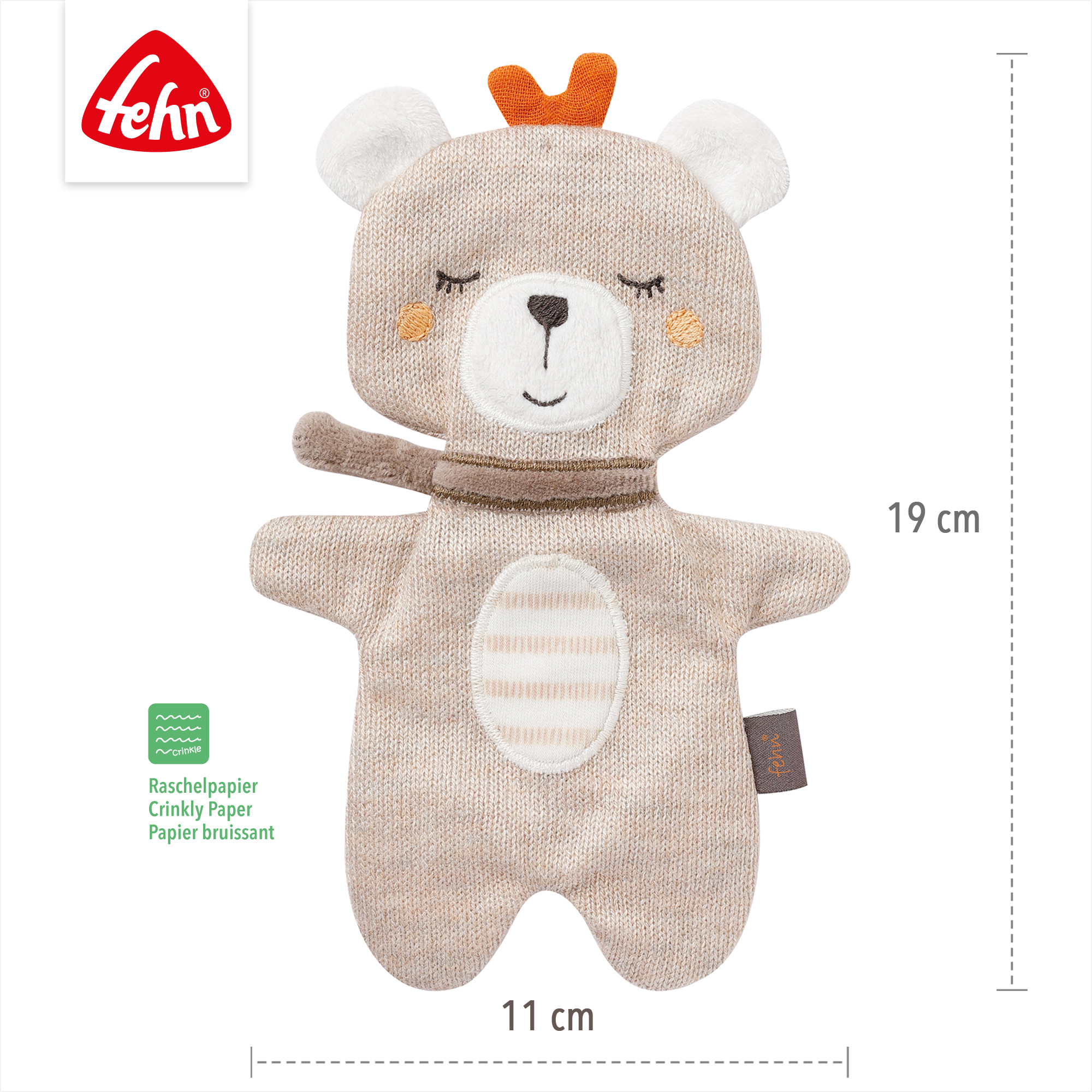 Kuscheltiere, fehn, Braun – Produktansicht