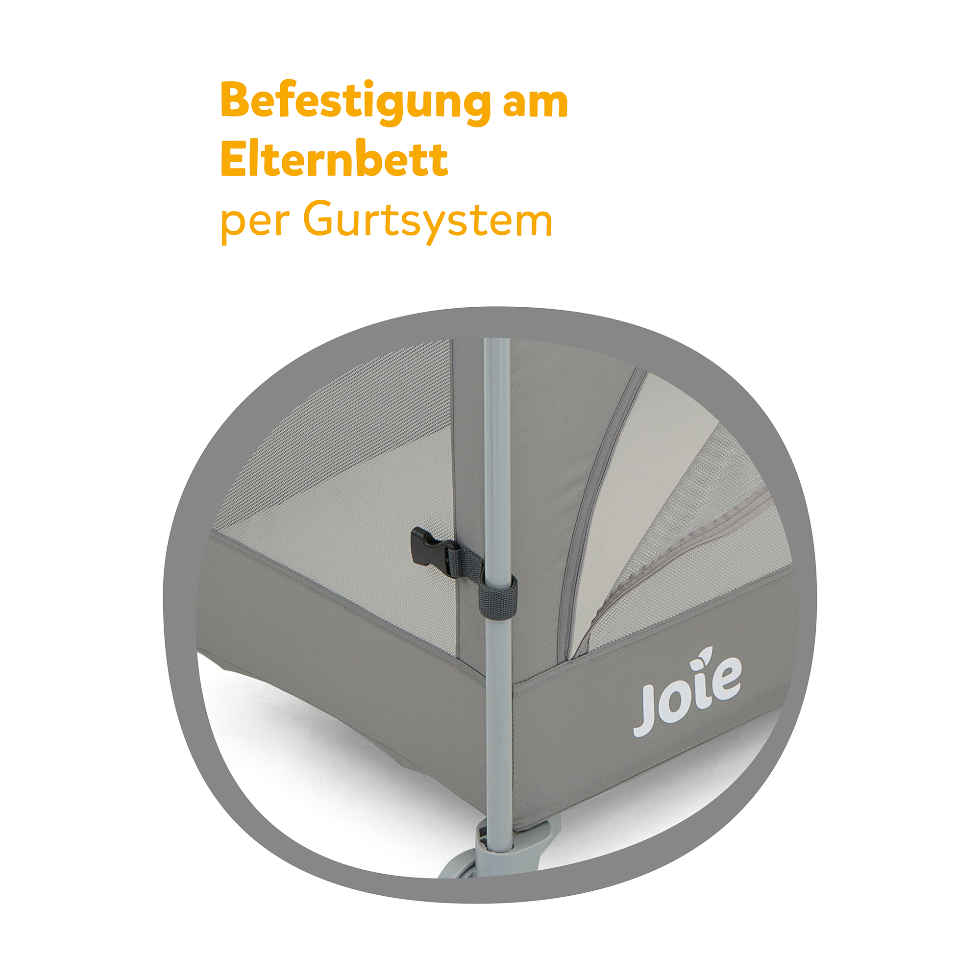 Beistellbetten, Joie, Grau – Produktansicht