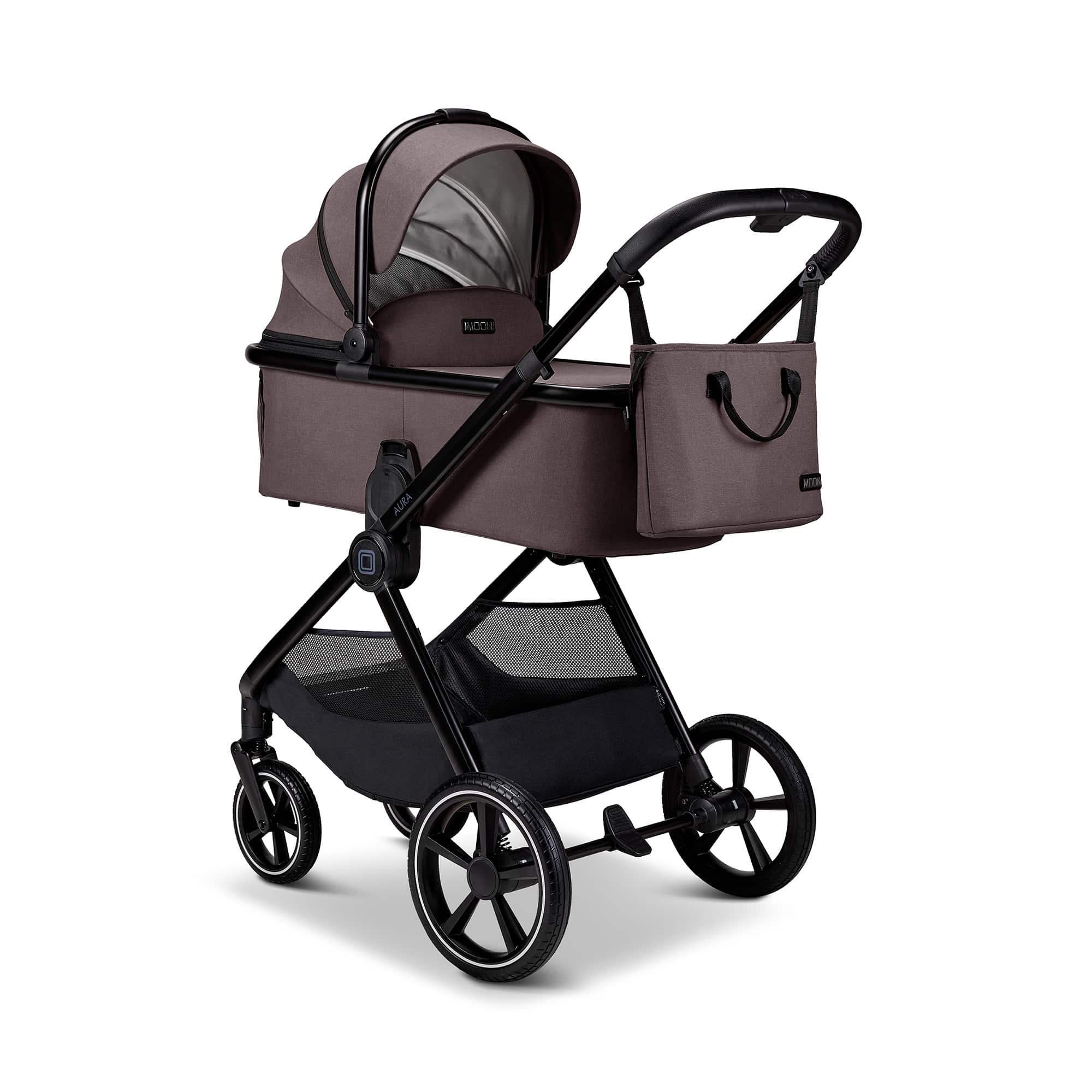 Kombi-Kinderwagen, MOON, Braun – Produktansicht