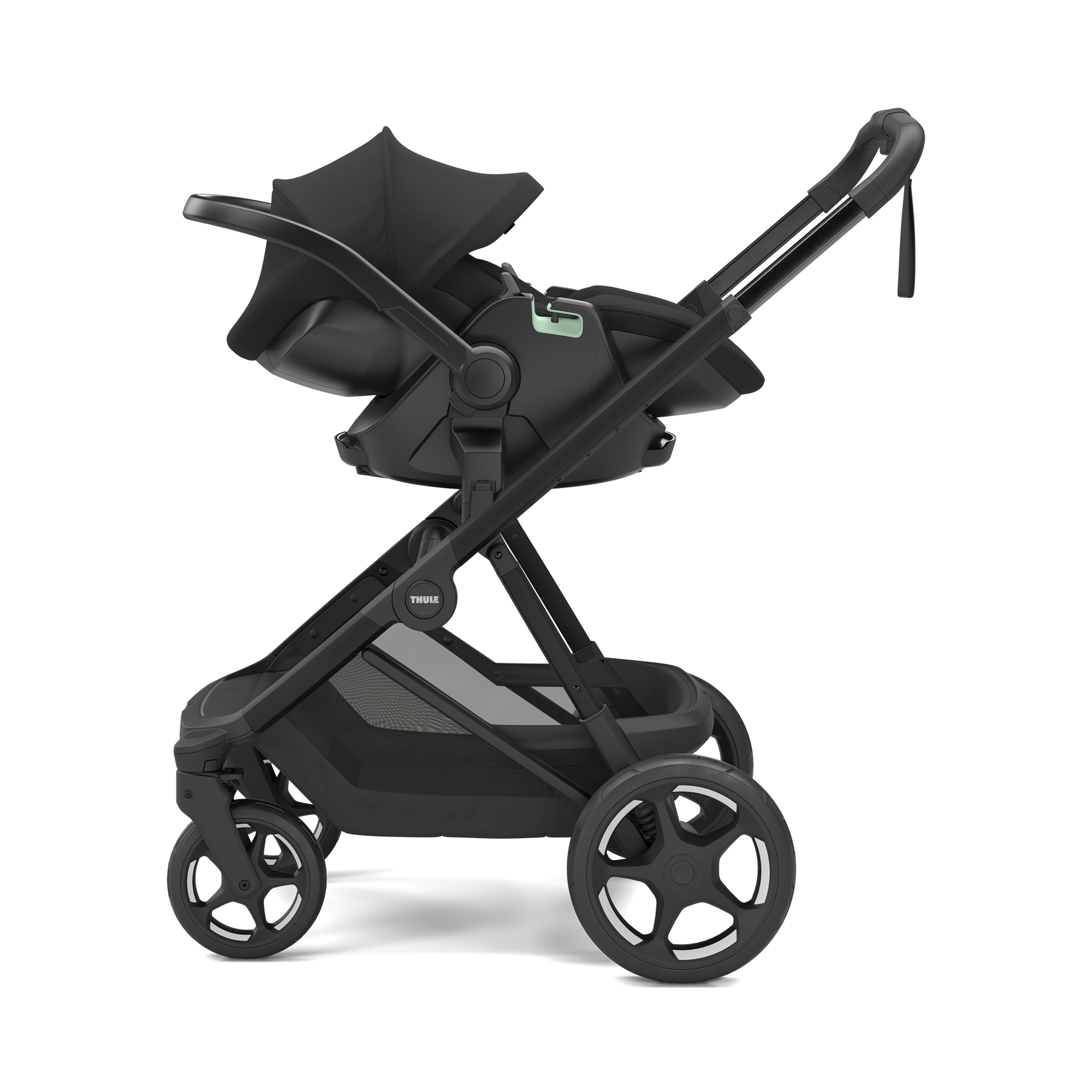 Babyschalen 0-13 kg, Gruppe 0+, THULE, Schwarz – Produktansicht