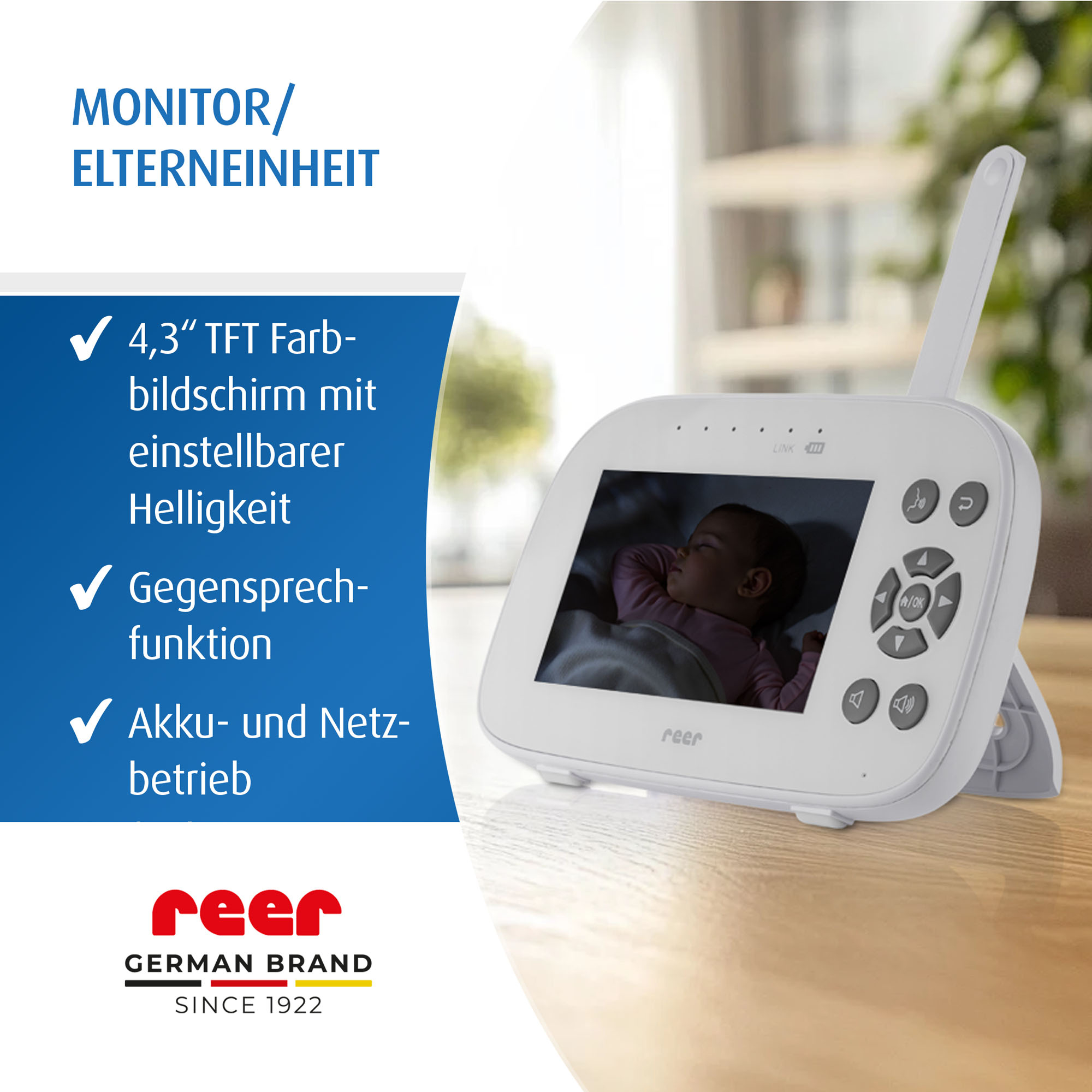 Video Babyphone, reer, Weiß – Produktansicht