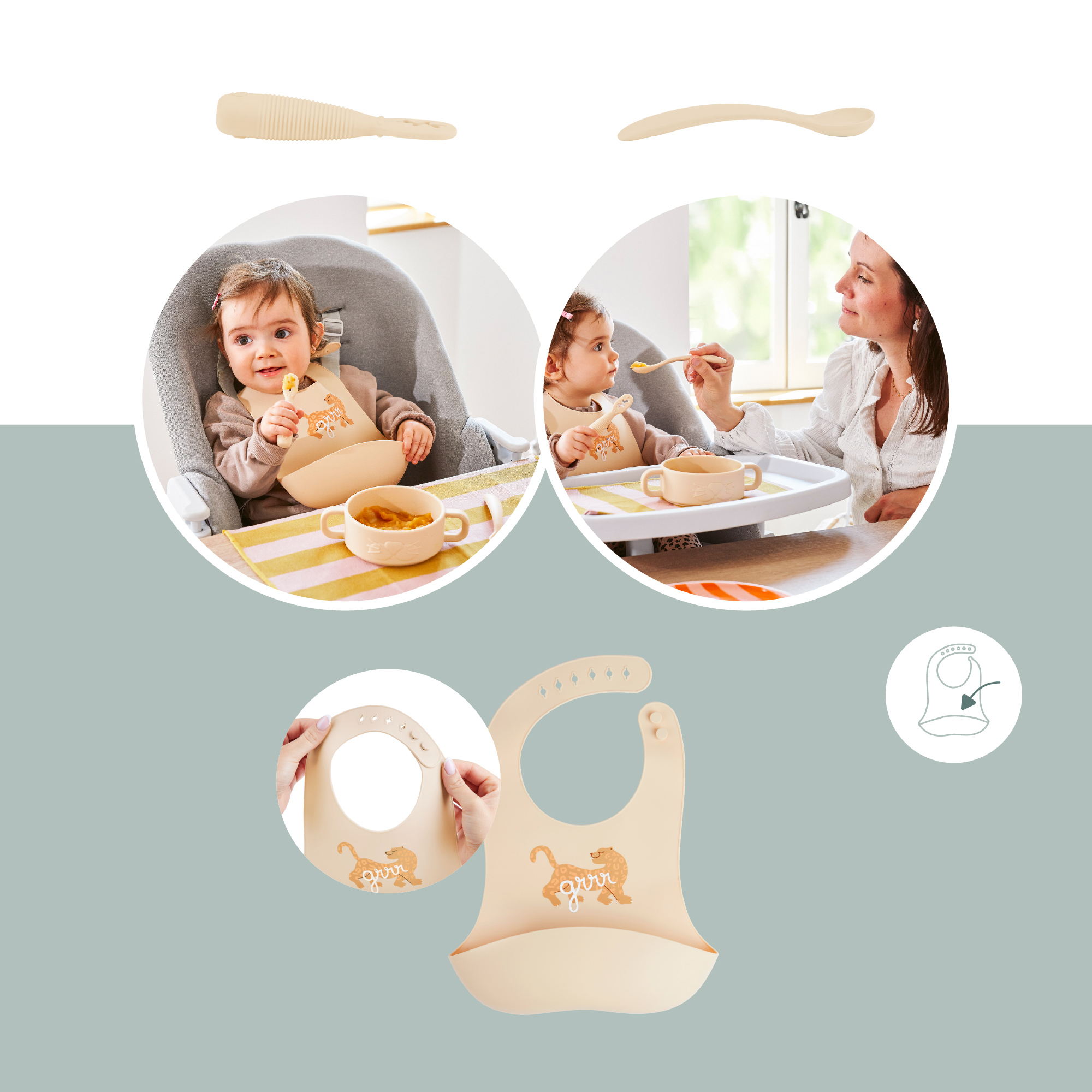 Besteck & Geschirr, babymoov, Beige – Produktansicht
