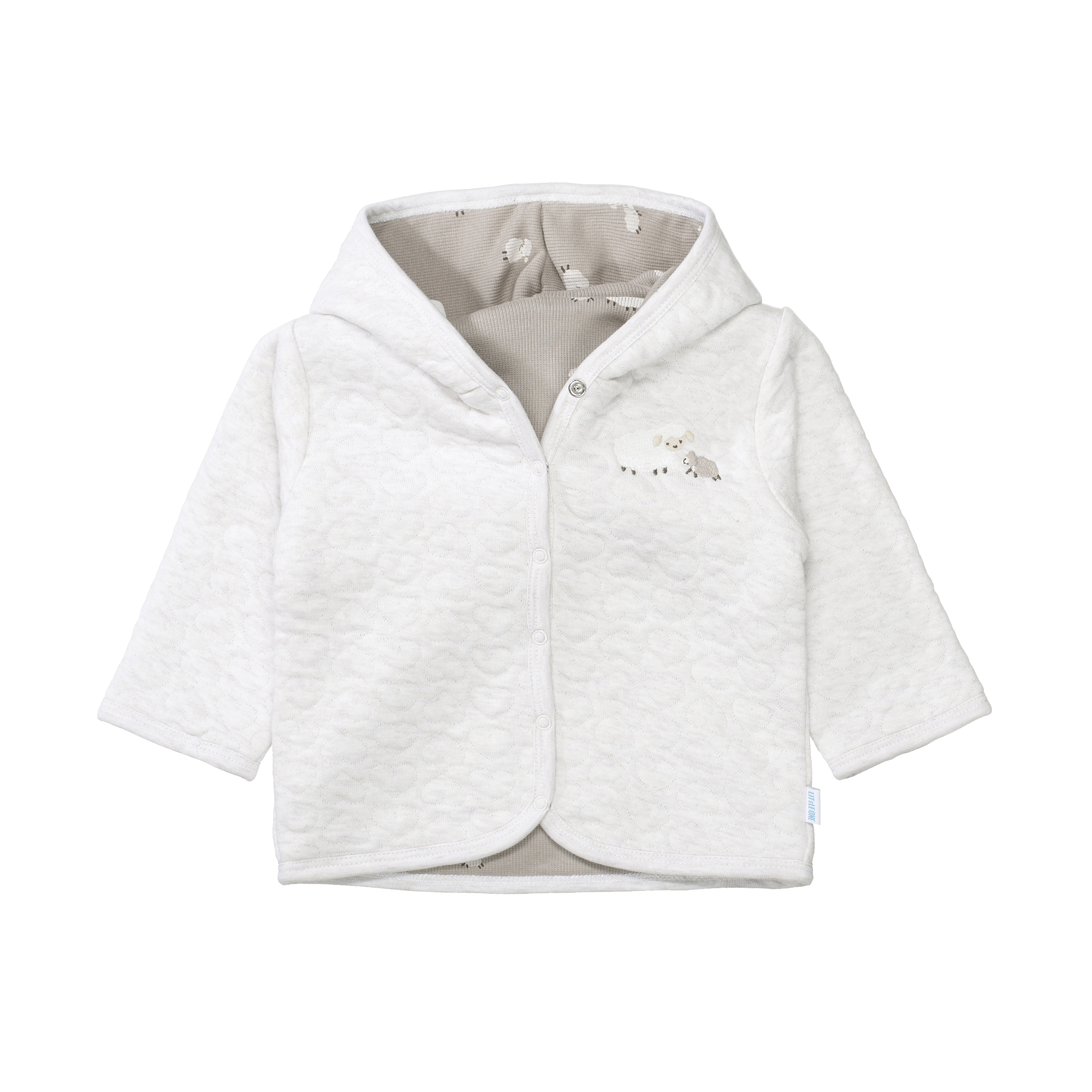 Wendejacken, LITTLE ONE, Beige – Besonderheit: aus 96% Baumwolle