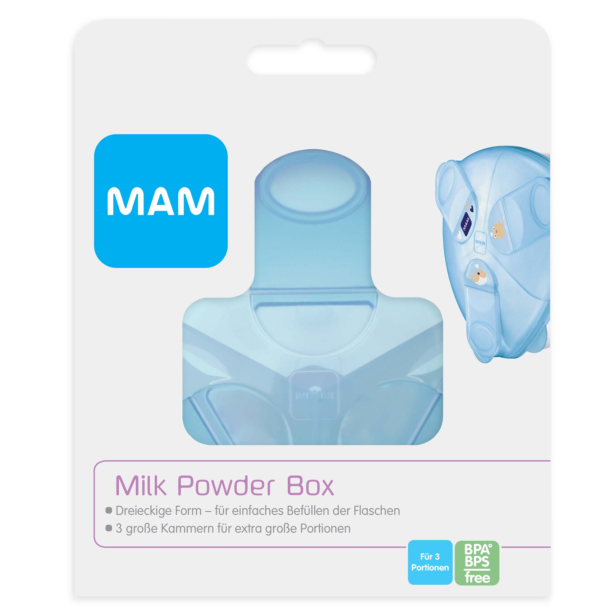 Milchpulver Portionierer, MAM, Blau – Produktansicht