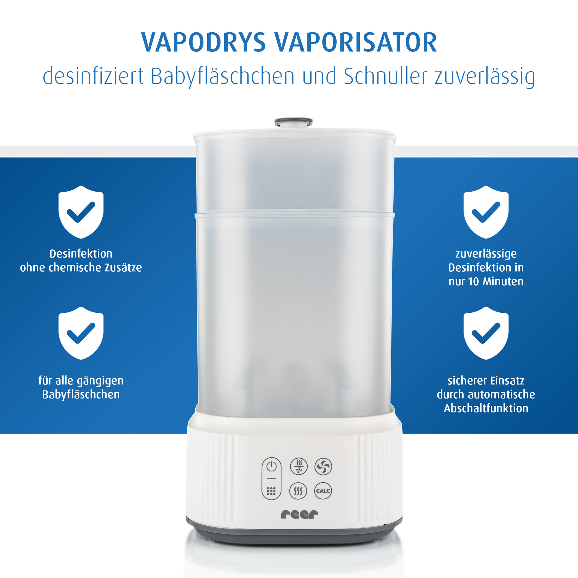 Vaporisatoren, reer, Weiß – Produktansicht