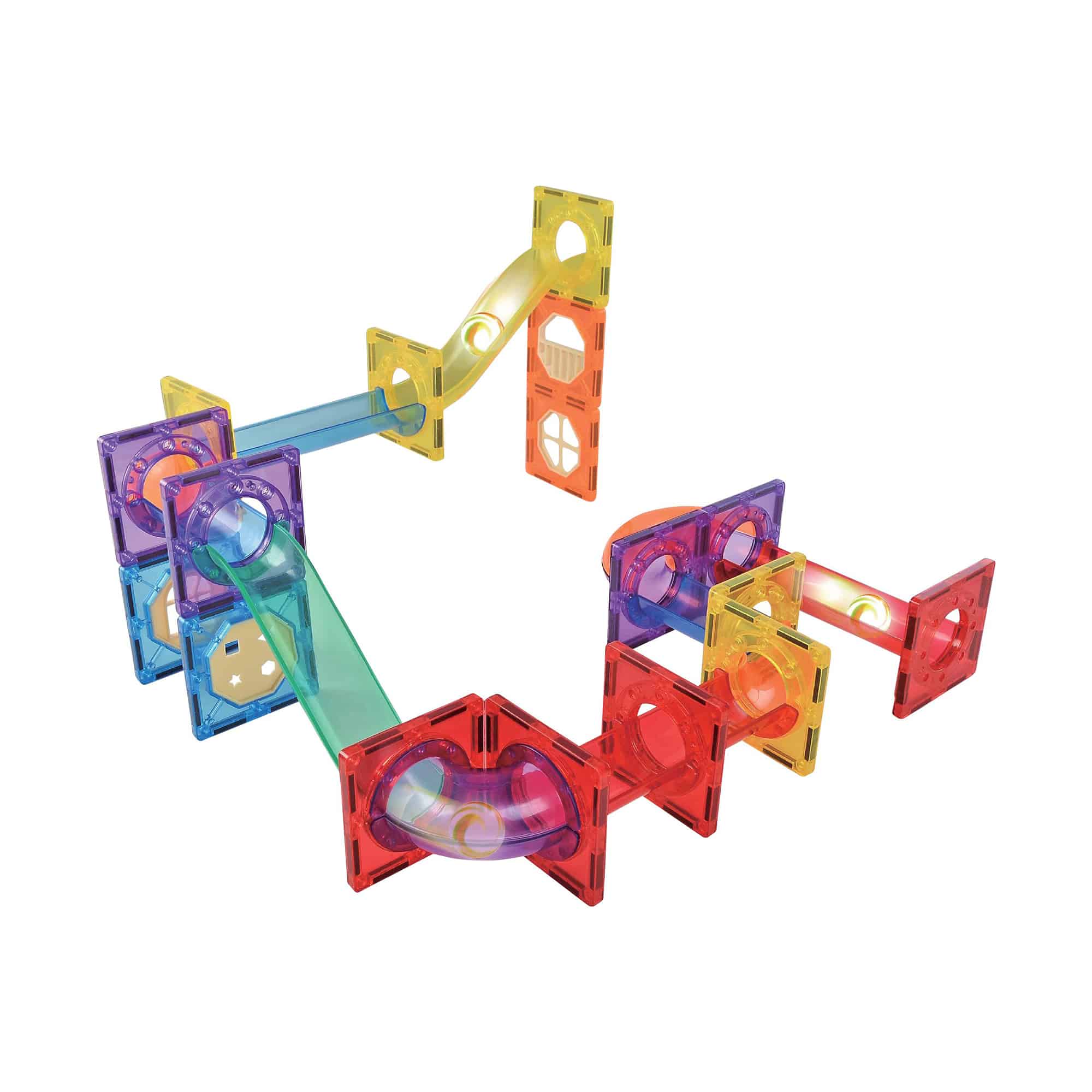 Kugelbahn, Creathek, Mehrfarbig – Besonderheit: mit 4-LED Kugeln, die im Dunkeln leuchten