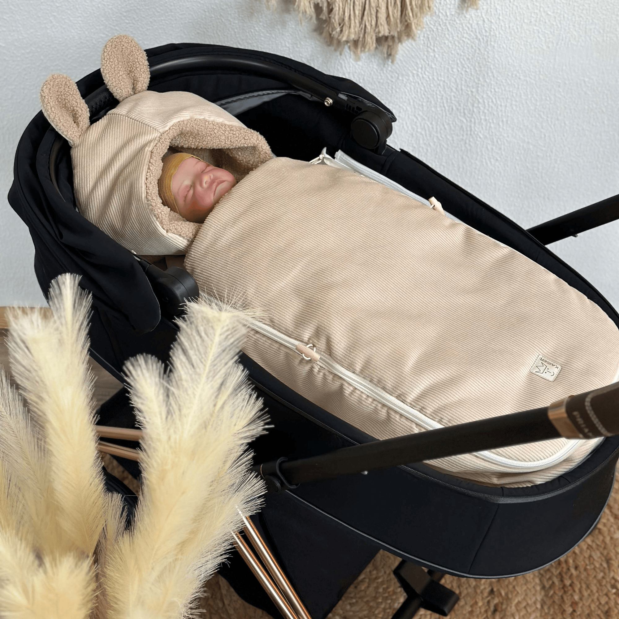 Fußsäcke, KAISER, Beige – Besonderheit: passend für Babyschale oder Babywanne