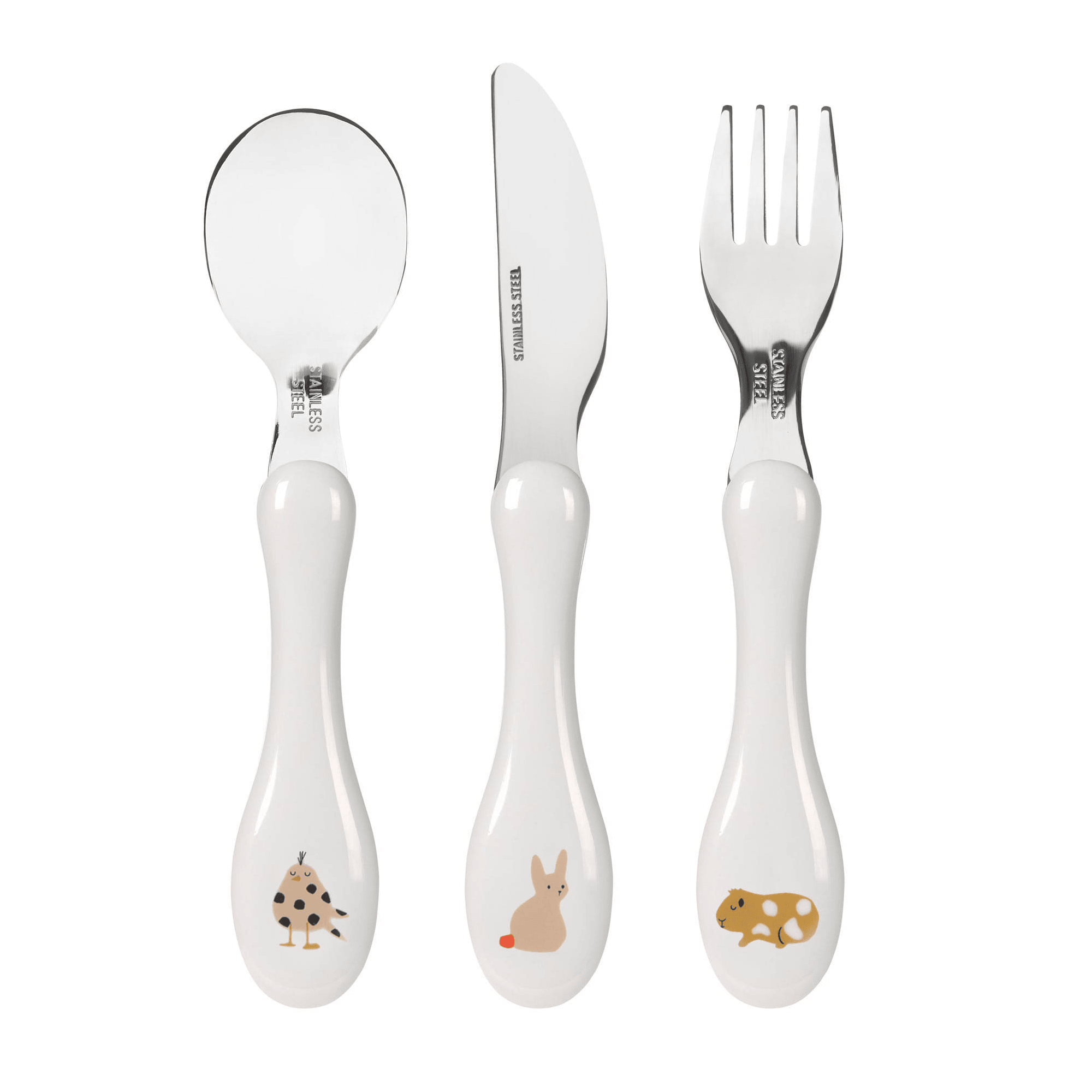 Kinderbesteck, LÄSSIG, Mehrfarbig – Produktansicht