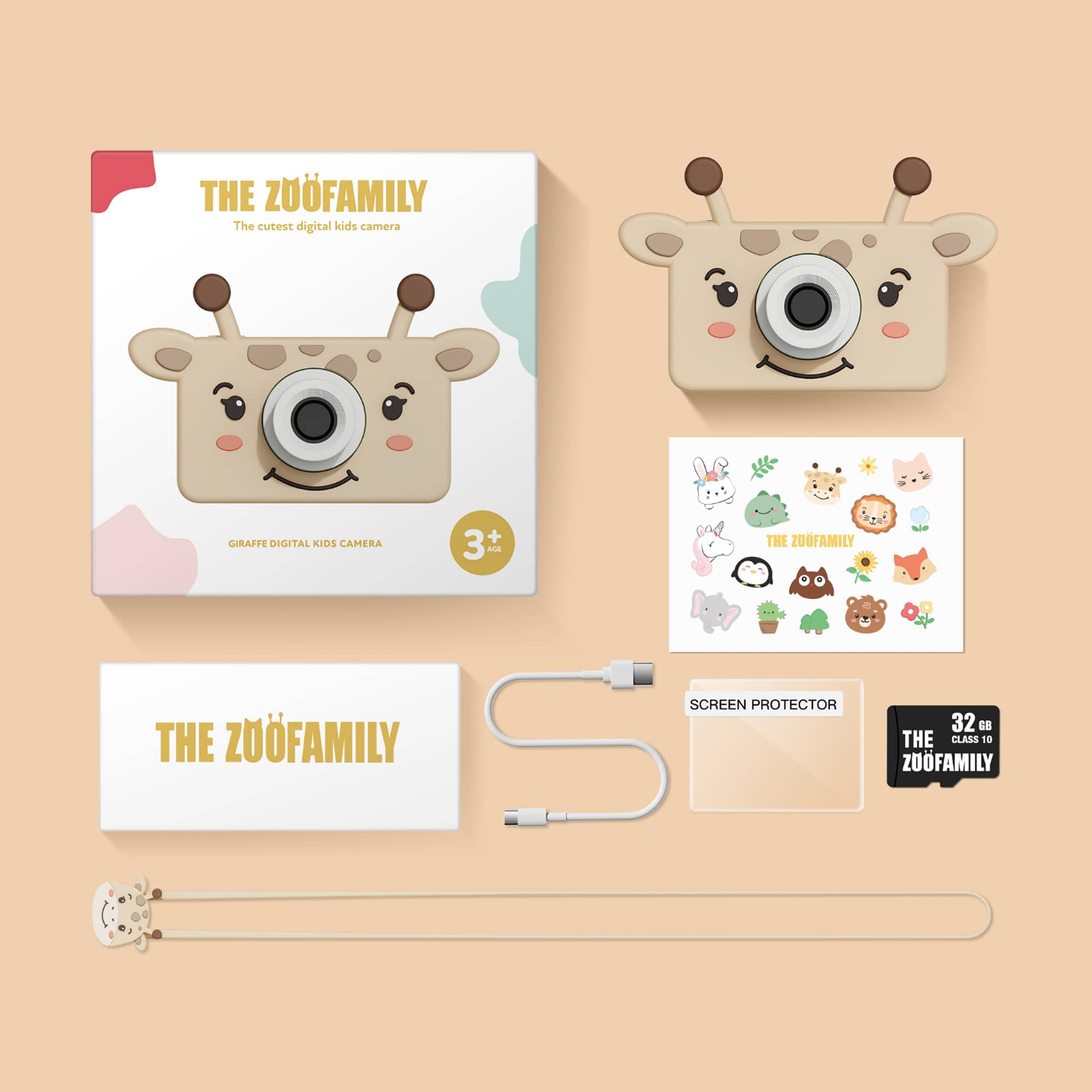 Elektronisches Spielzeug, ZOOFAMILY, Beige – Produktansicht