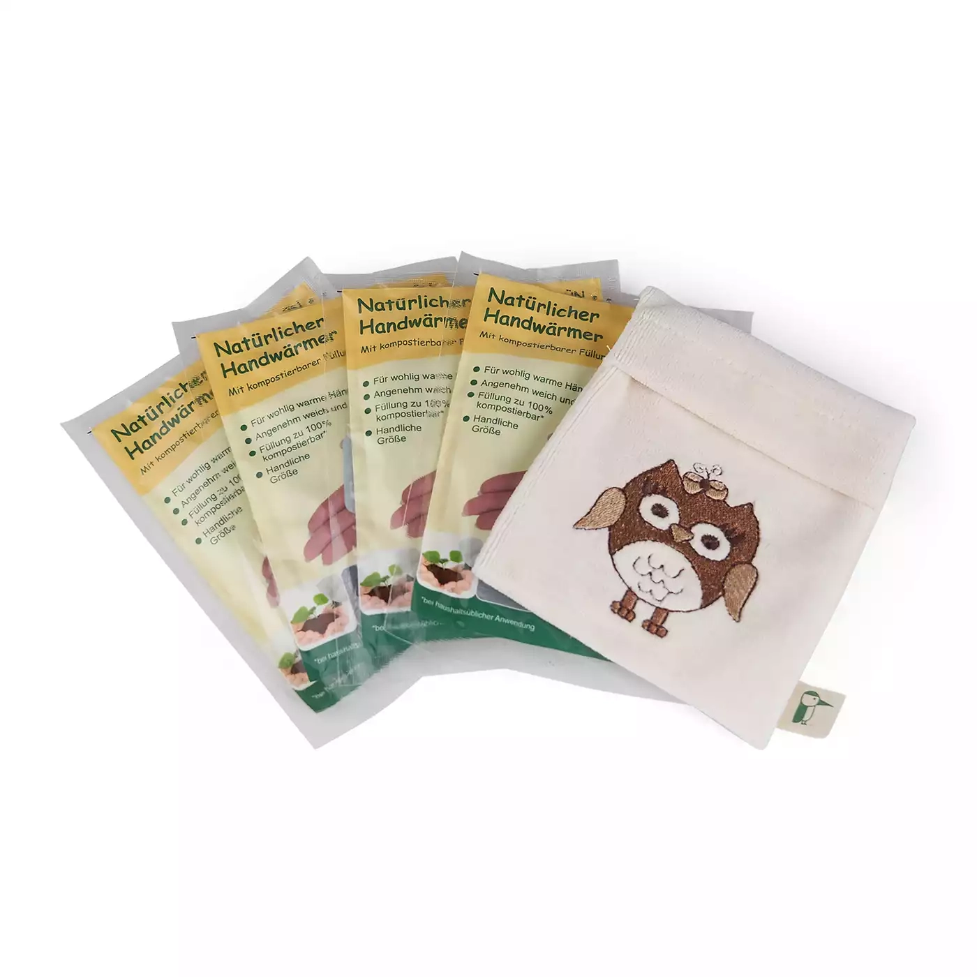 Wärmekissen & -flaschen, GRÜNSPECHT, Beige – Produktansicht