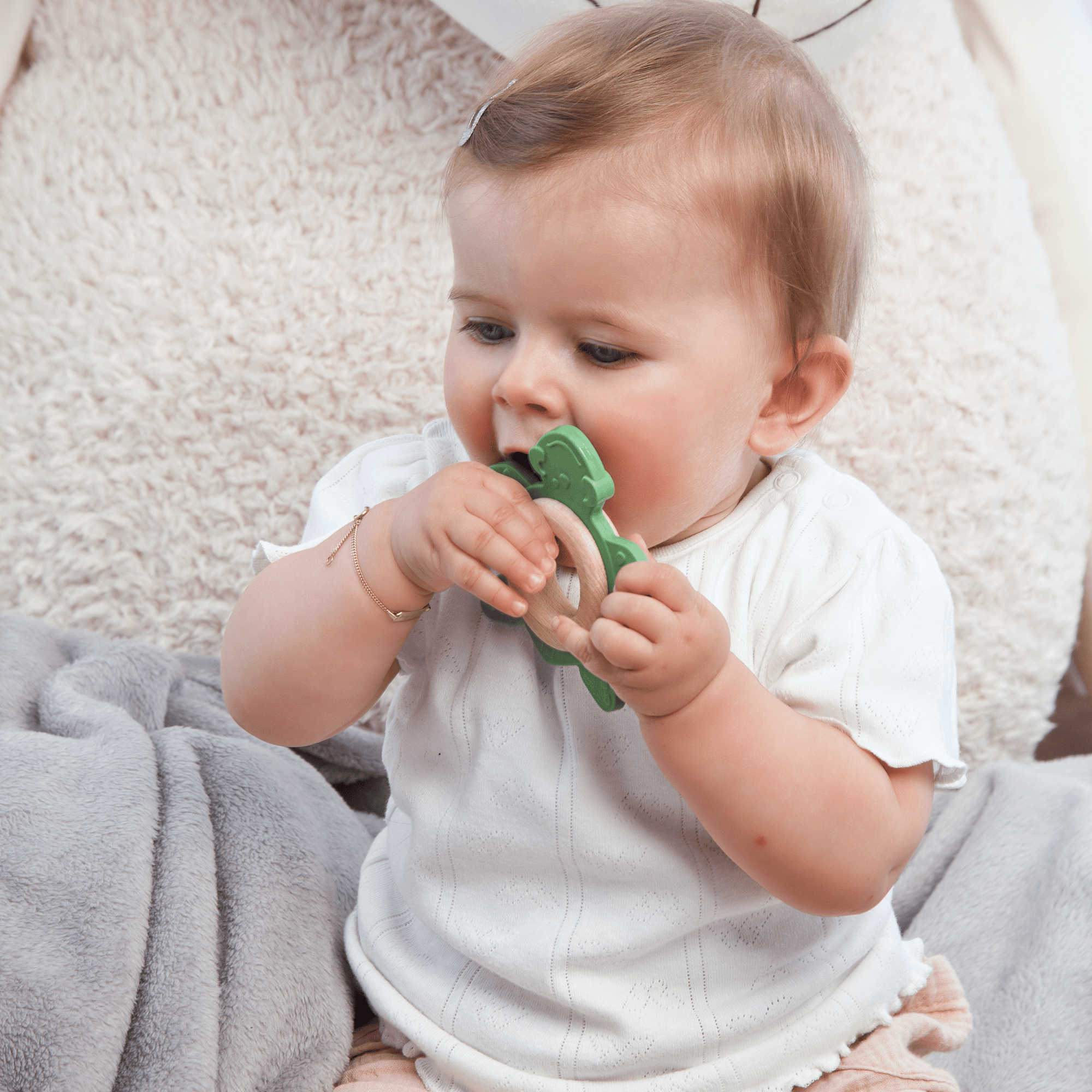 Beißringe, GRÜNSPECHT, Grün – Produktansicht