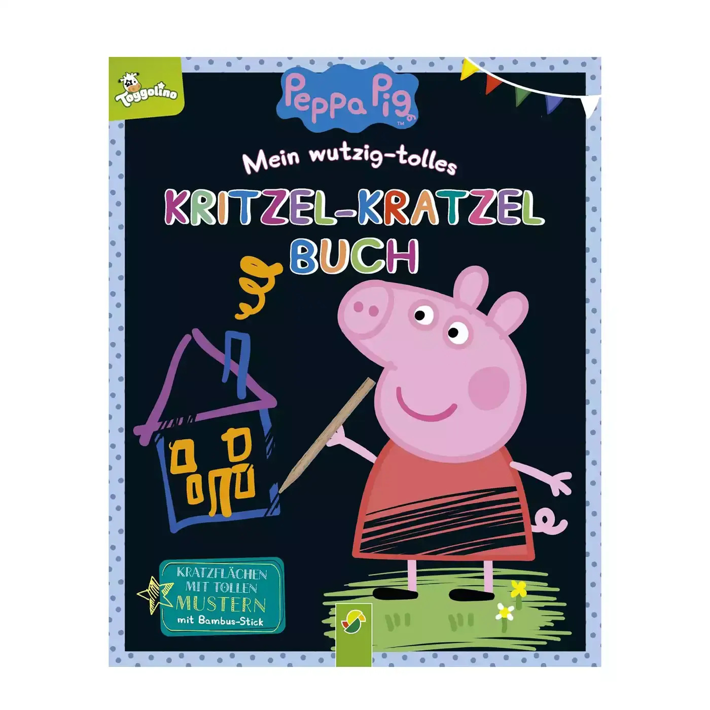 Peppa Pig - Mein wutzig-tolles Krtizel-Kratzel-Buch Schwager&Steinl Mehrfarbig 2000581131702 1