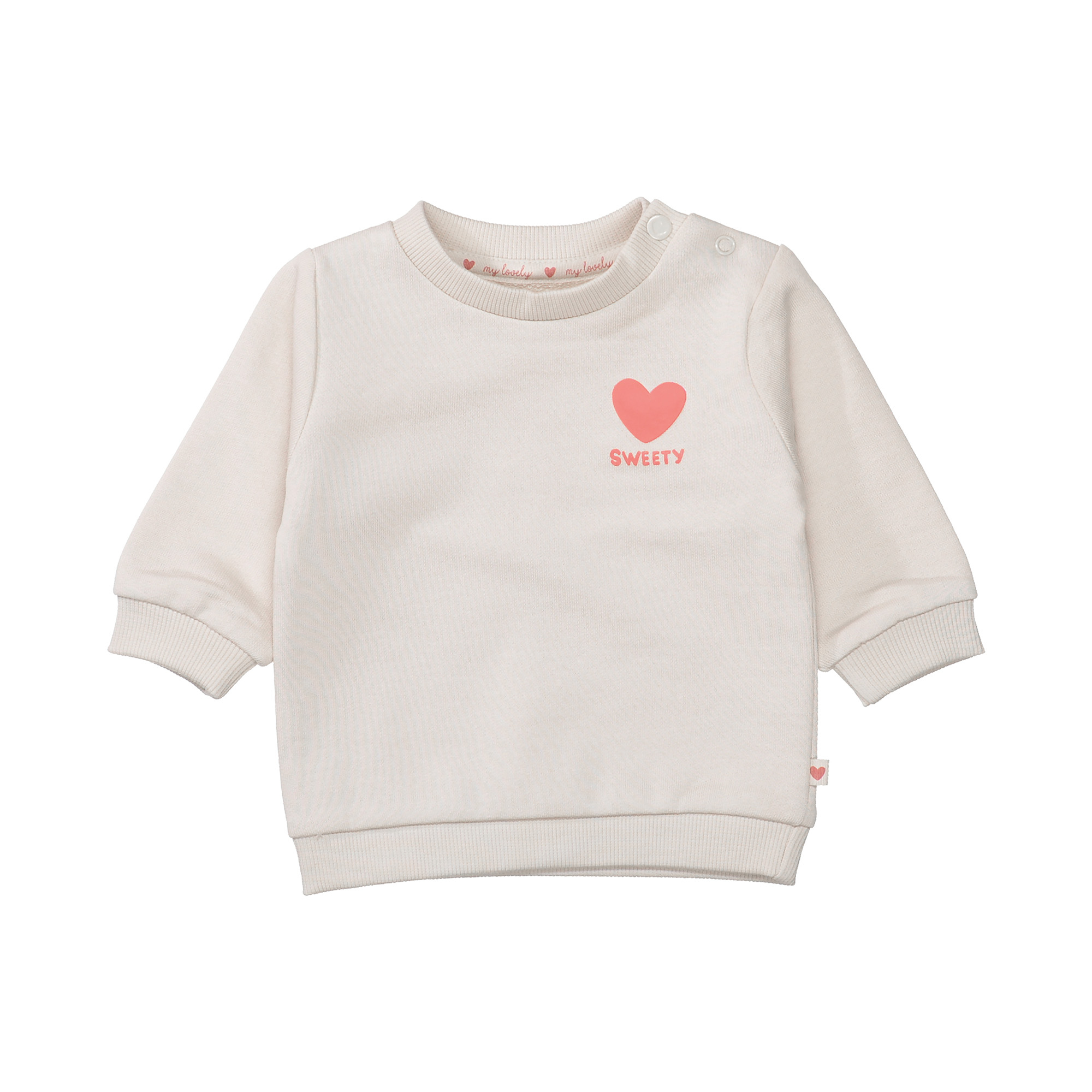 Pullover & Sweatshirts, STACCATO, Weiß – Besonderheit: Druckknöpfe auf der Schulter