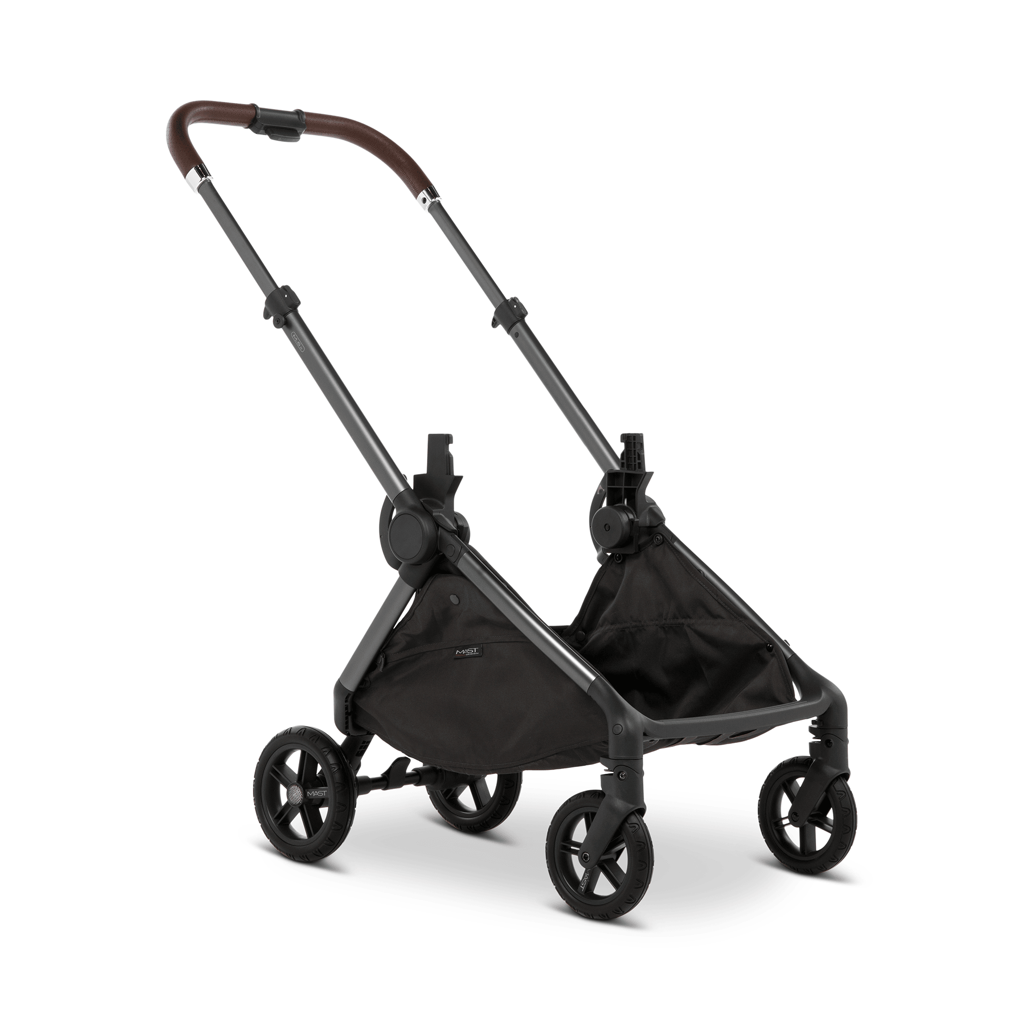 Adapter, MAST, Schwarz – Besonderheit: zum einfachen Aufklicken der Tragewanne M.6x auf dem Gestell M.6x