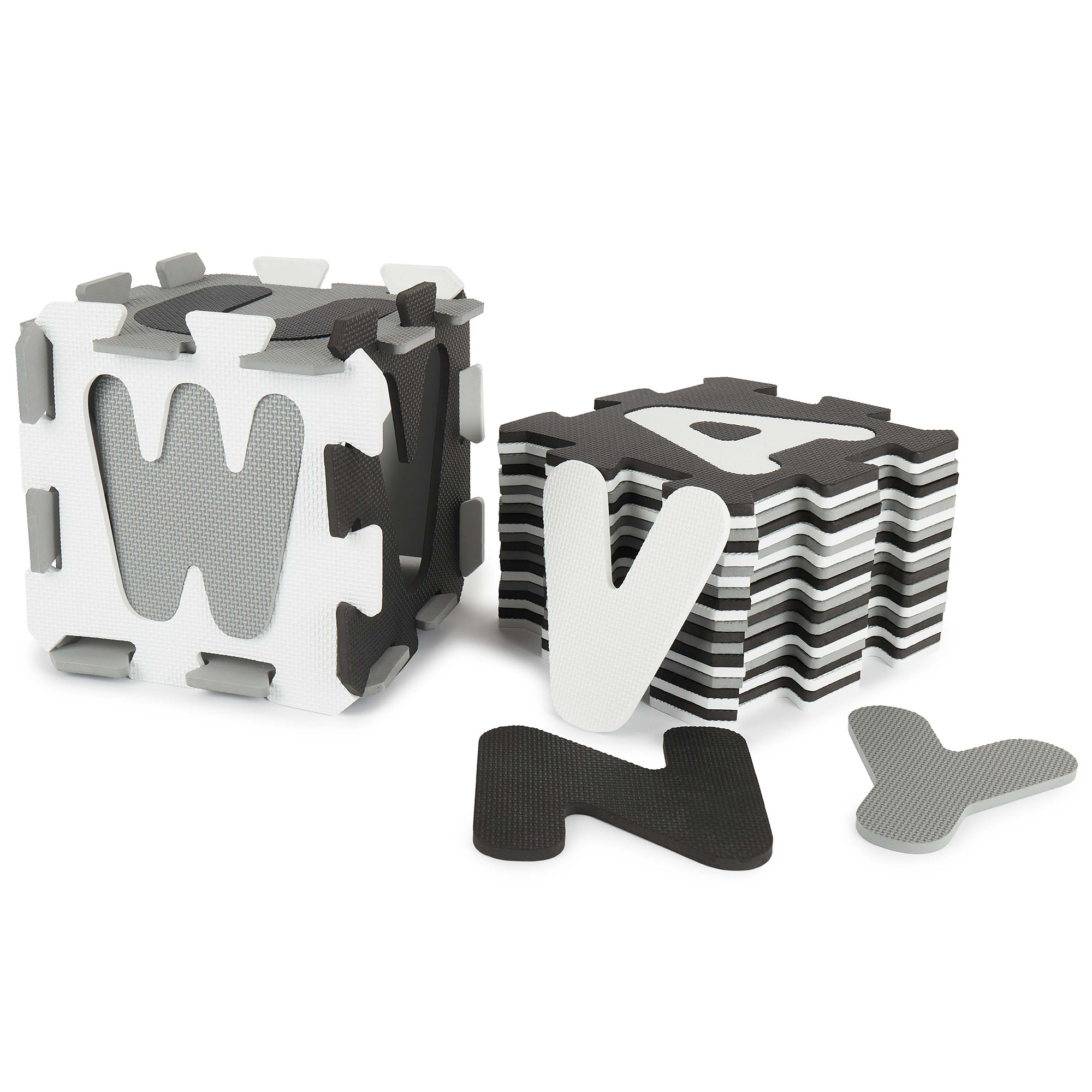 Puzzlematten, bieco, Grau – Produktansicht
