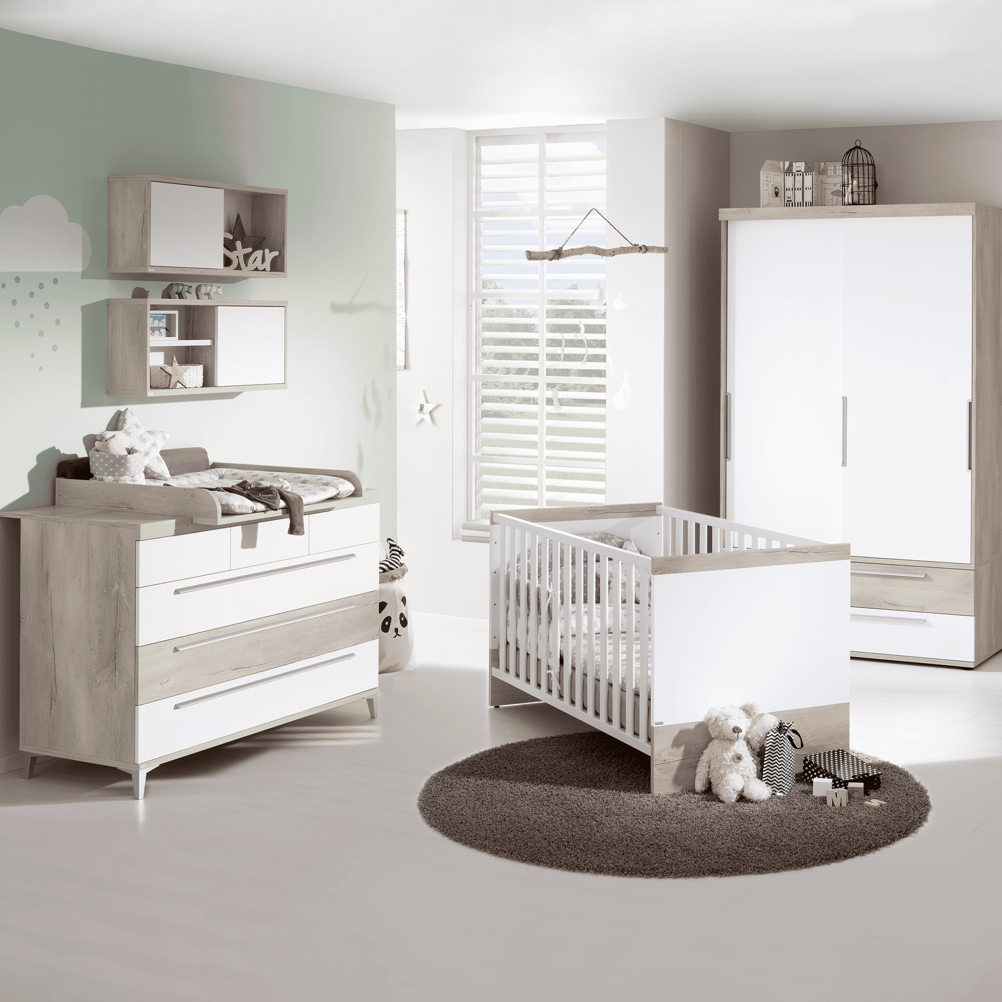 4-teiliges Spar-Set Babyzimmer Mathea PAIDI Weiß 9000000000154 1