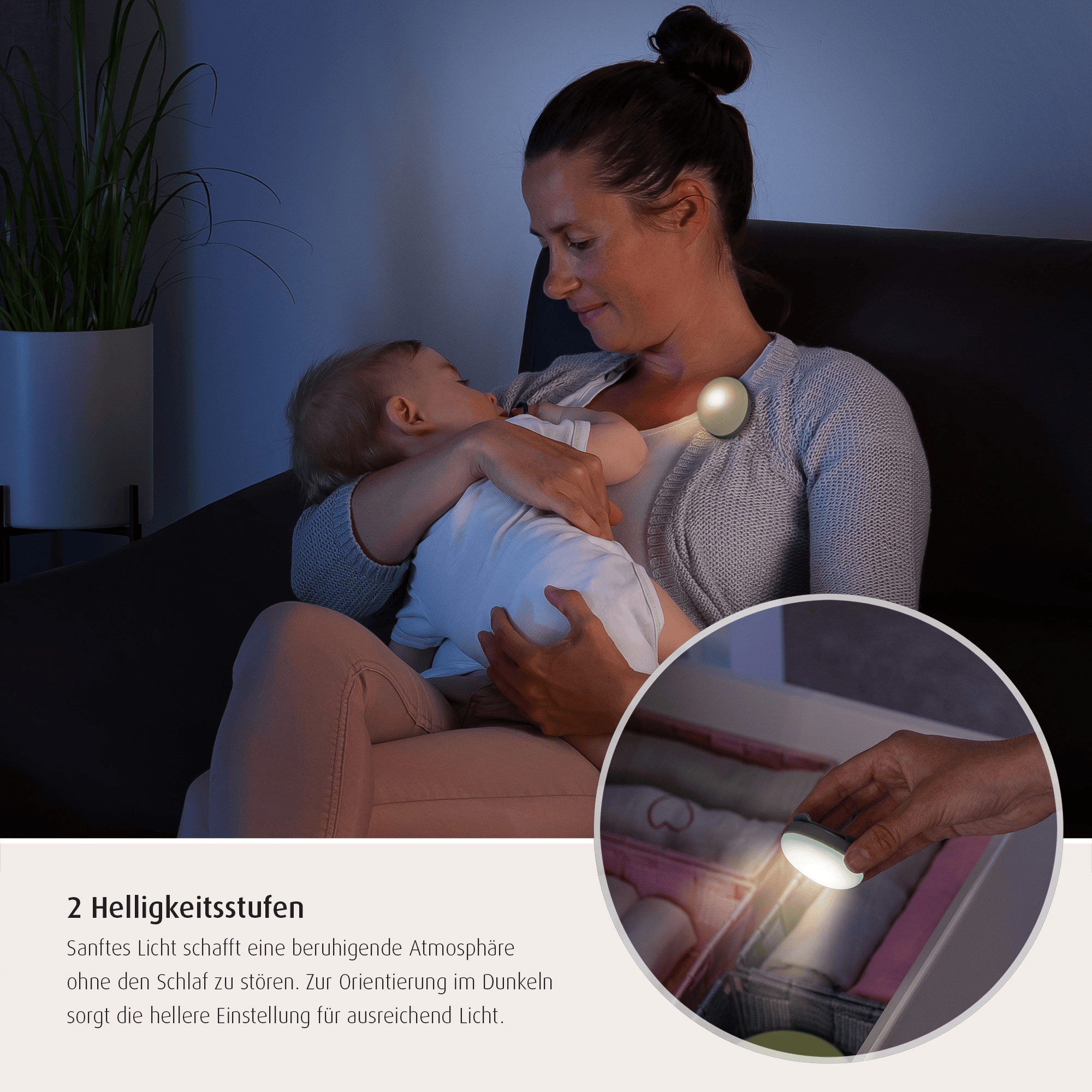 Nachtlichter, reer, Grau – Produktansicht