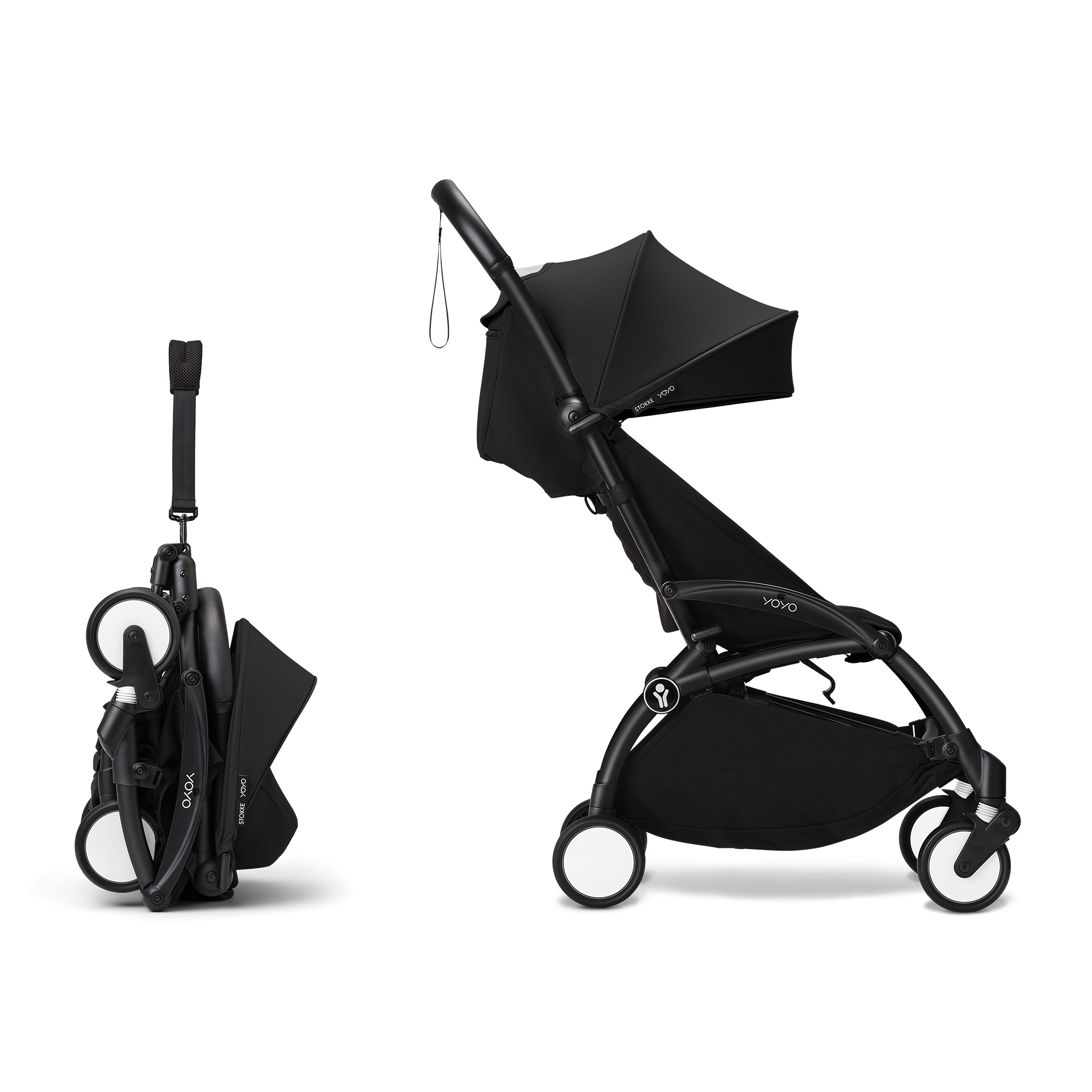 Kombi-Kinderwagen, STOKKE, Schwarz – Produktansicht