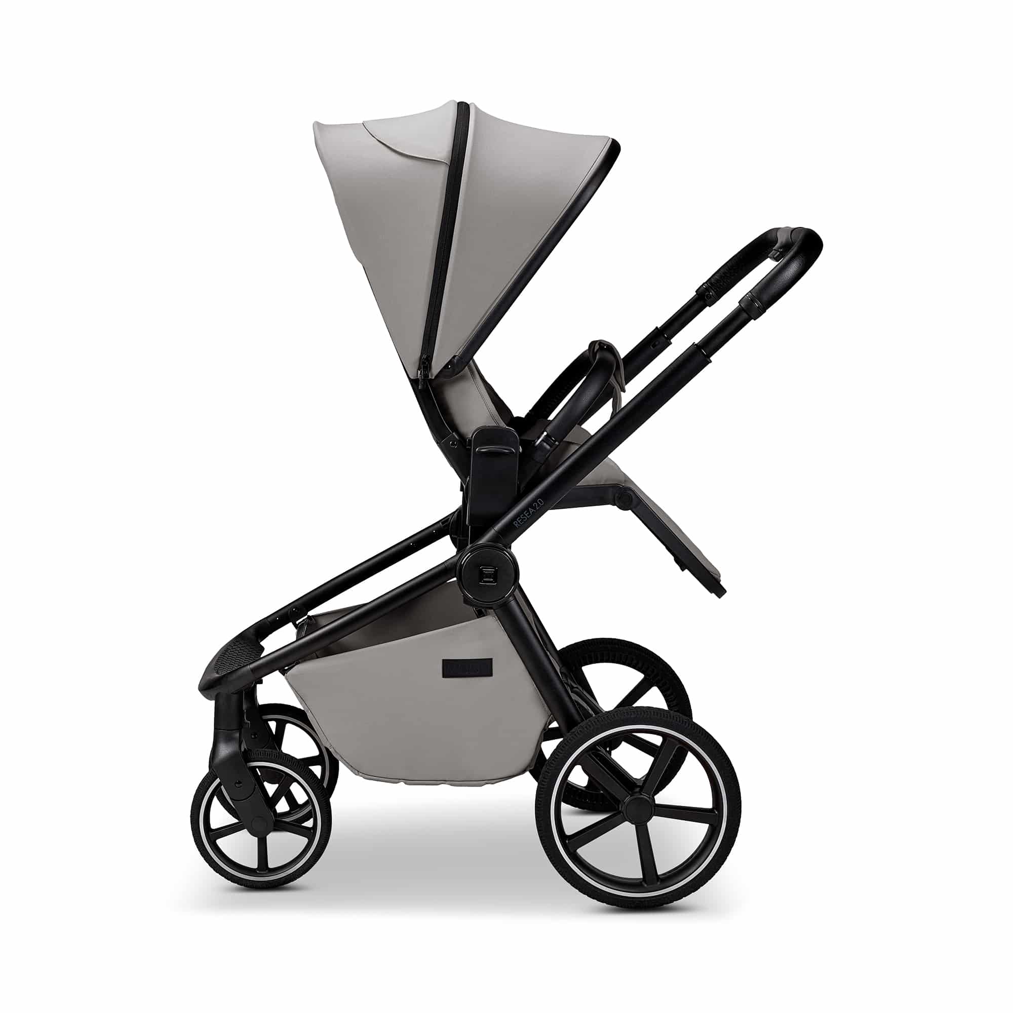 Kombi-Kinderwagen, MOON, Grau – Produktansicht