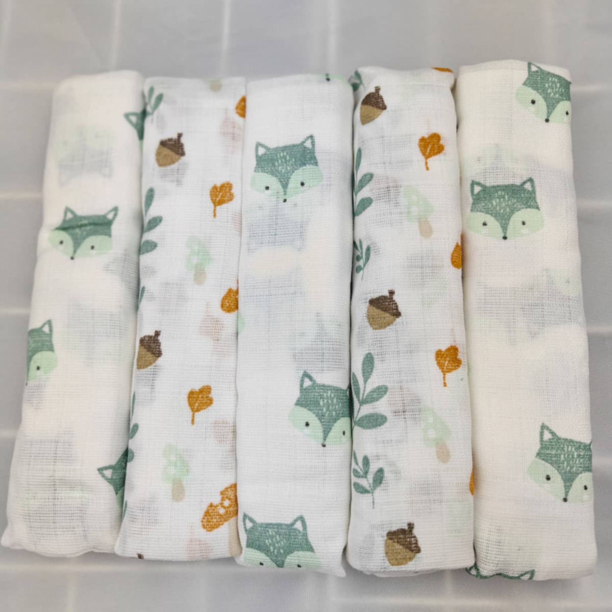 Mullwindeln, LITTLE ONE, Weiß – Produktansicht