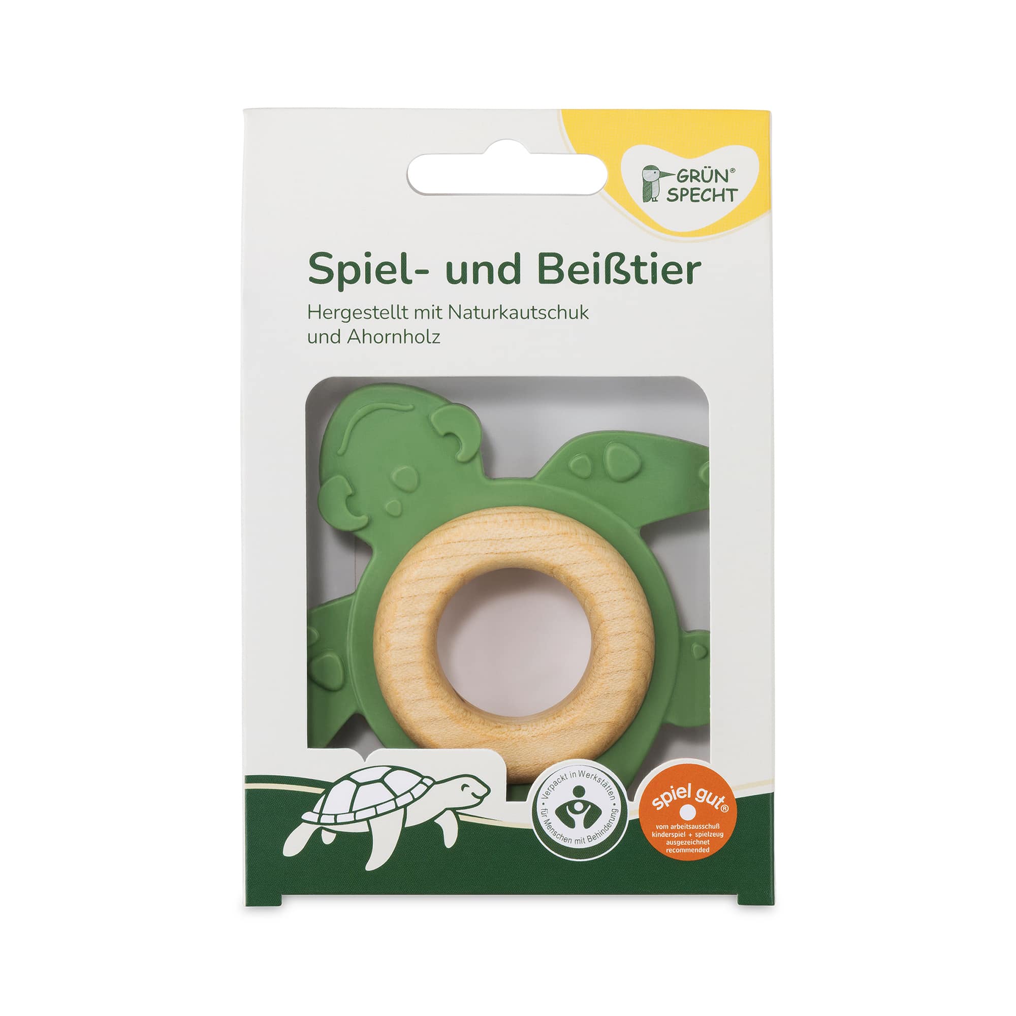 Beißringe, GRÜNSPECHT, Grün – Produktansicht
