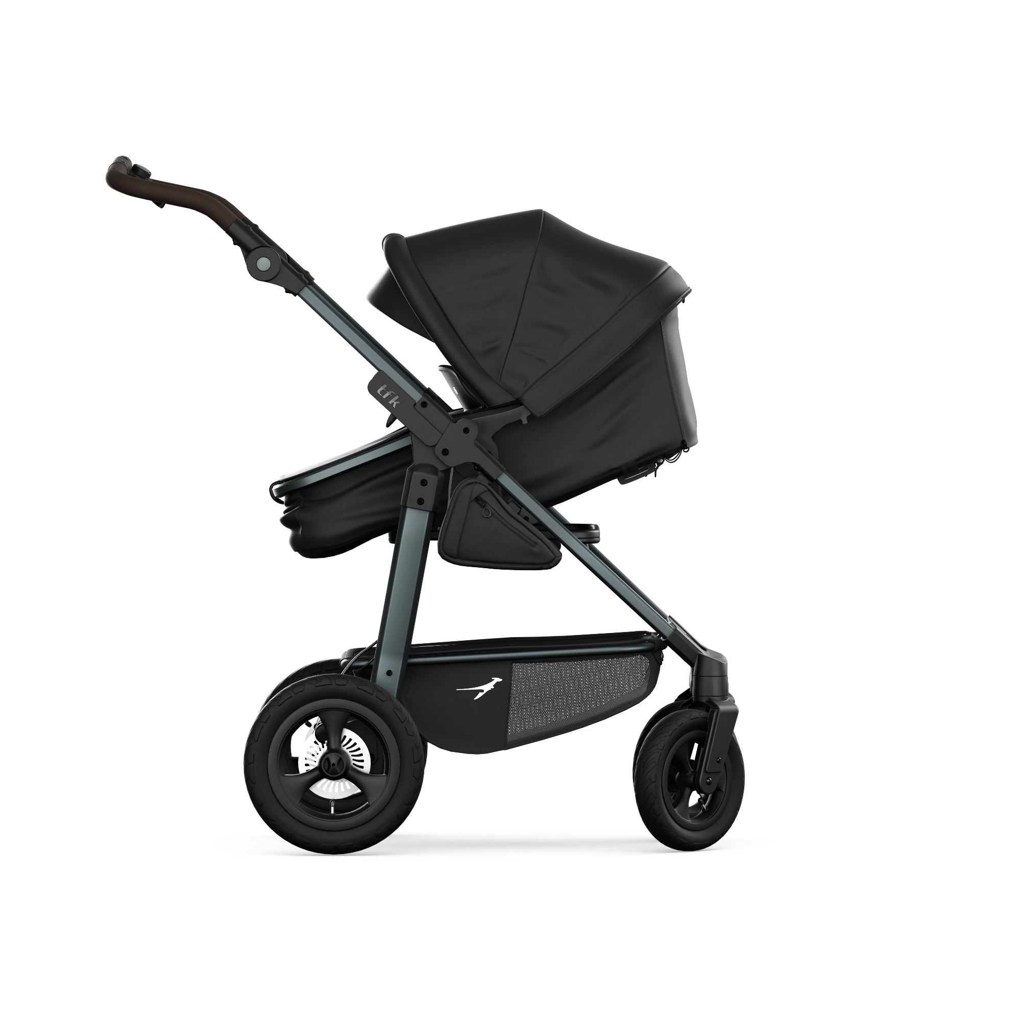 Kombi-Kinderwagen, tfk, Schwarz – Produktansicht
