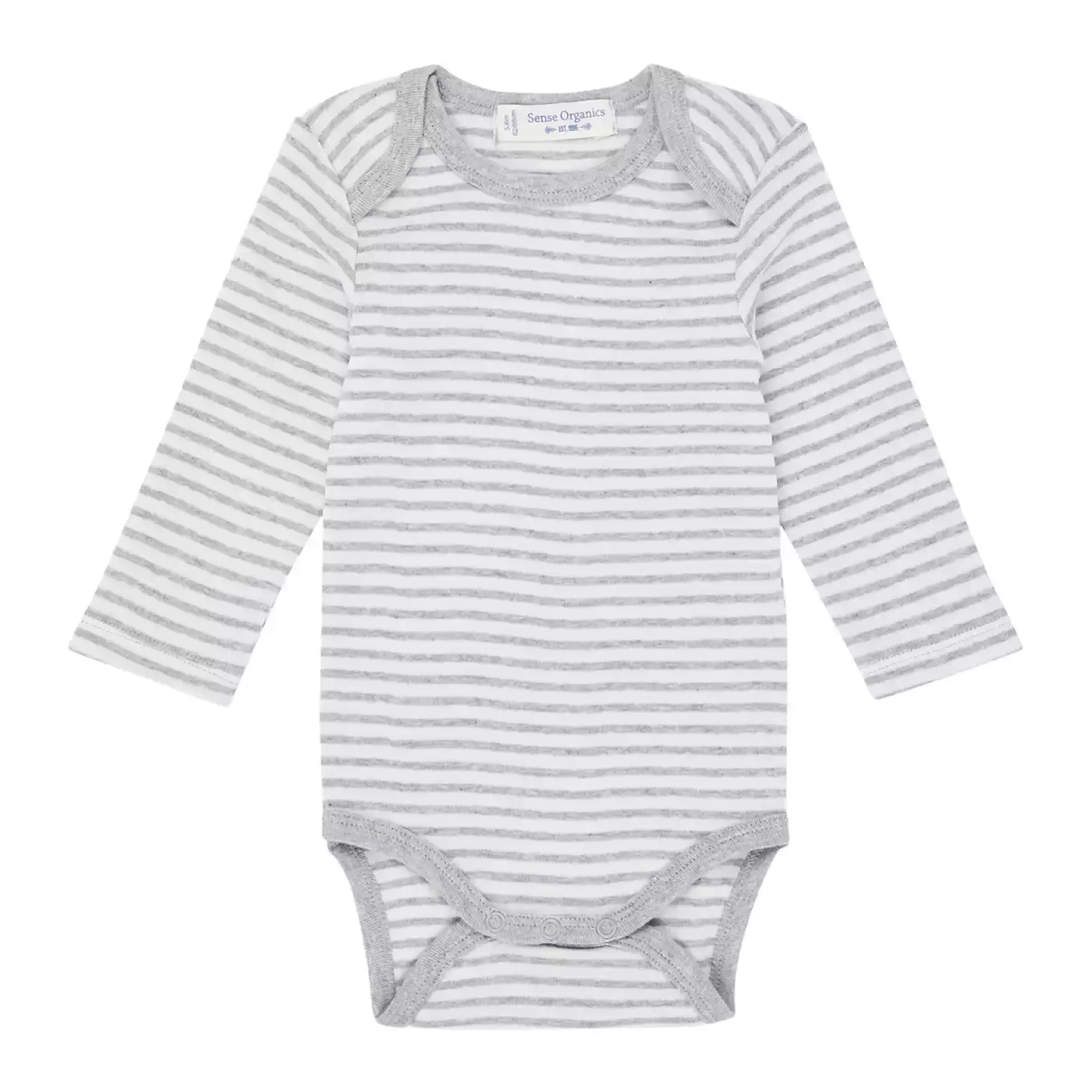 Langarmbody Yvon Ringel Sense Organics Weiß Grau M2000580661705 1