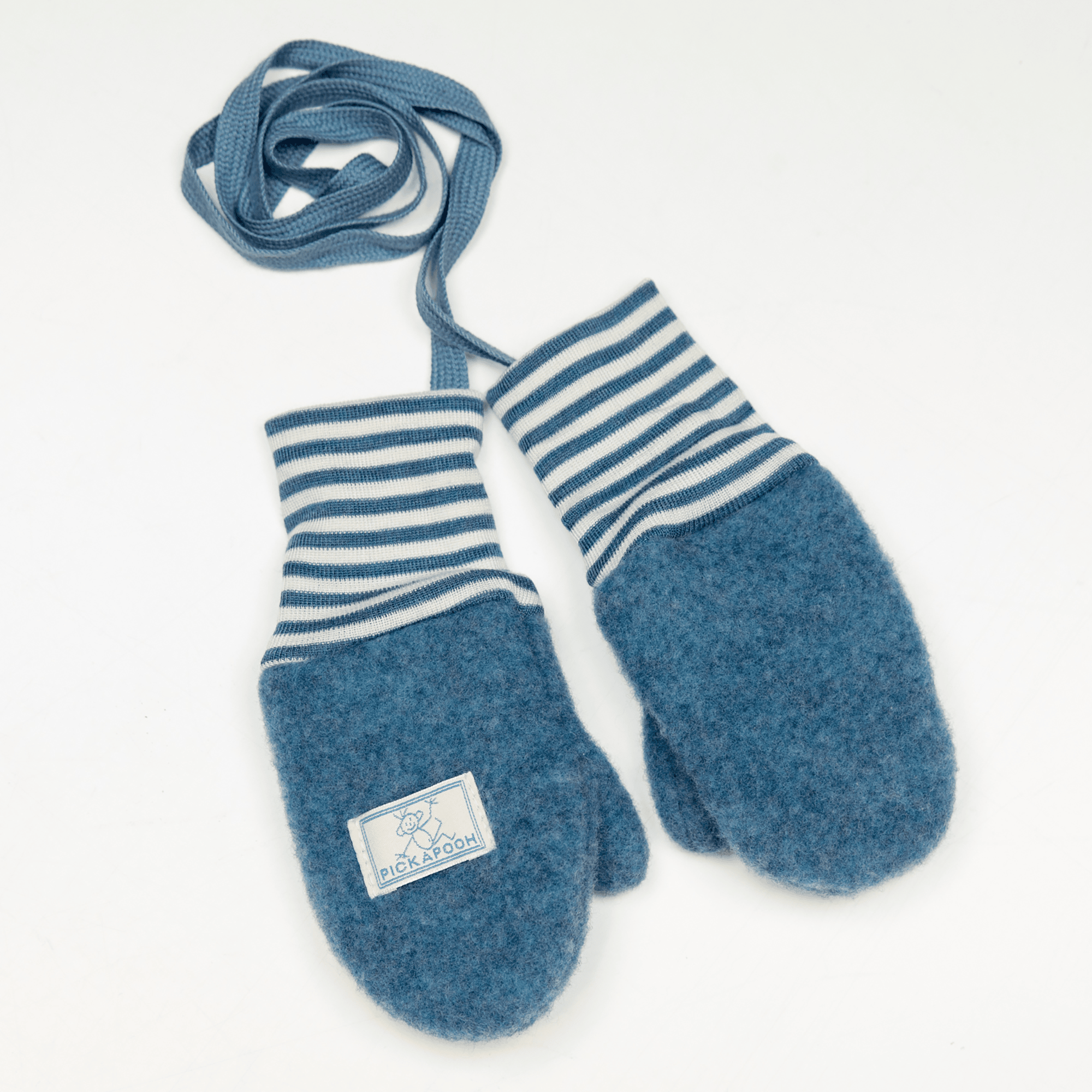 Handschuhe, PICKAPOOH, Blau – Besonderheit: aus weicher Wolle und Seide