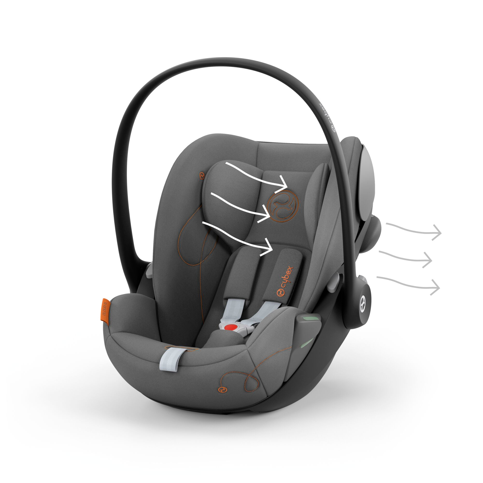 Babyschalen 0-13 kg, Gruppe 0+, cybex, Grau – Produktansicht