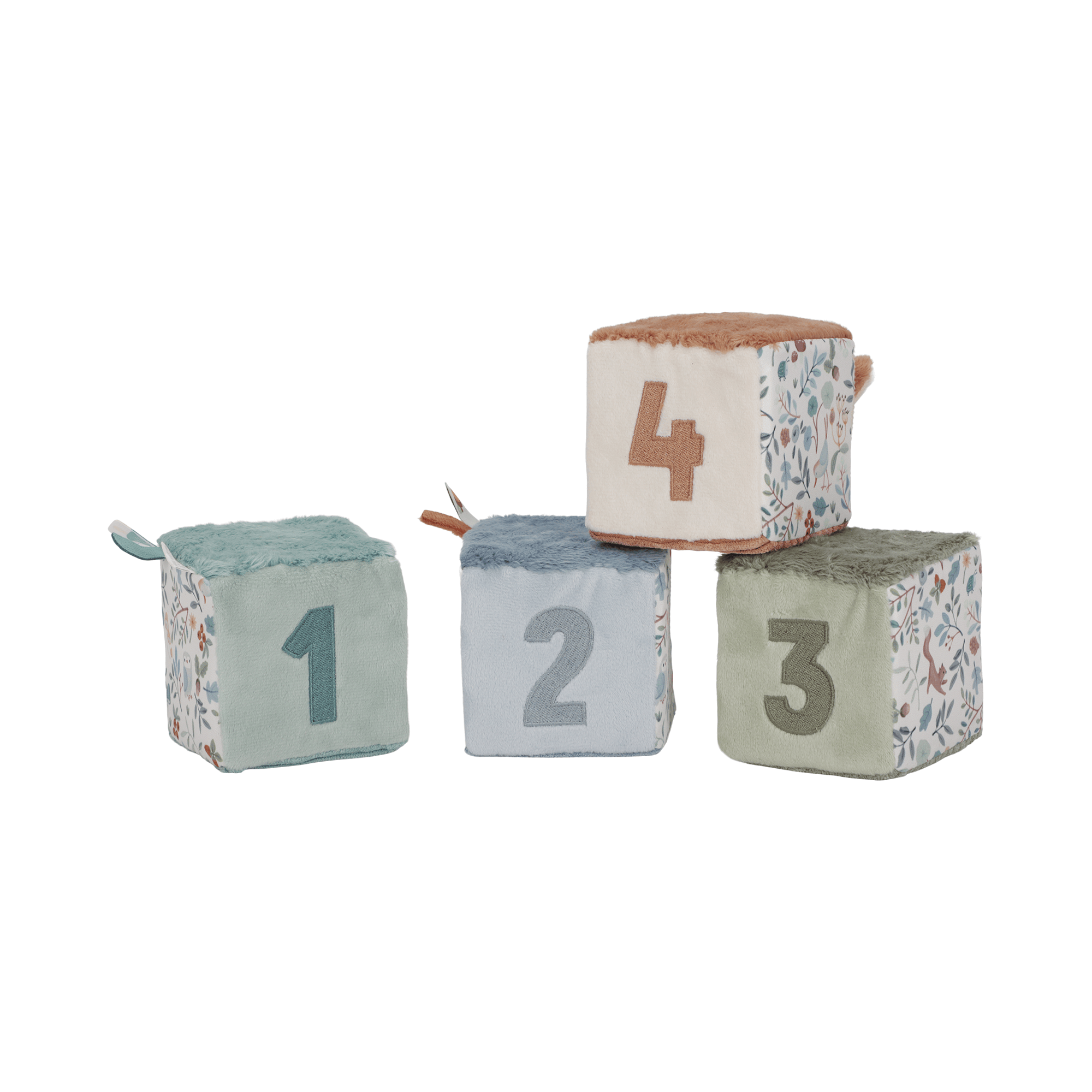 Spielwürfel, LITTLE DUTCH, Mehrfarbig – Besonderheit: aus 4 multisensorischen Blöcken