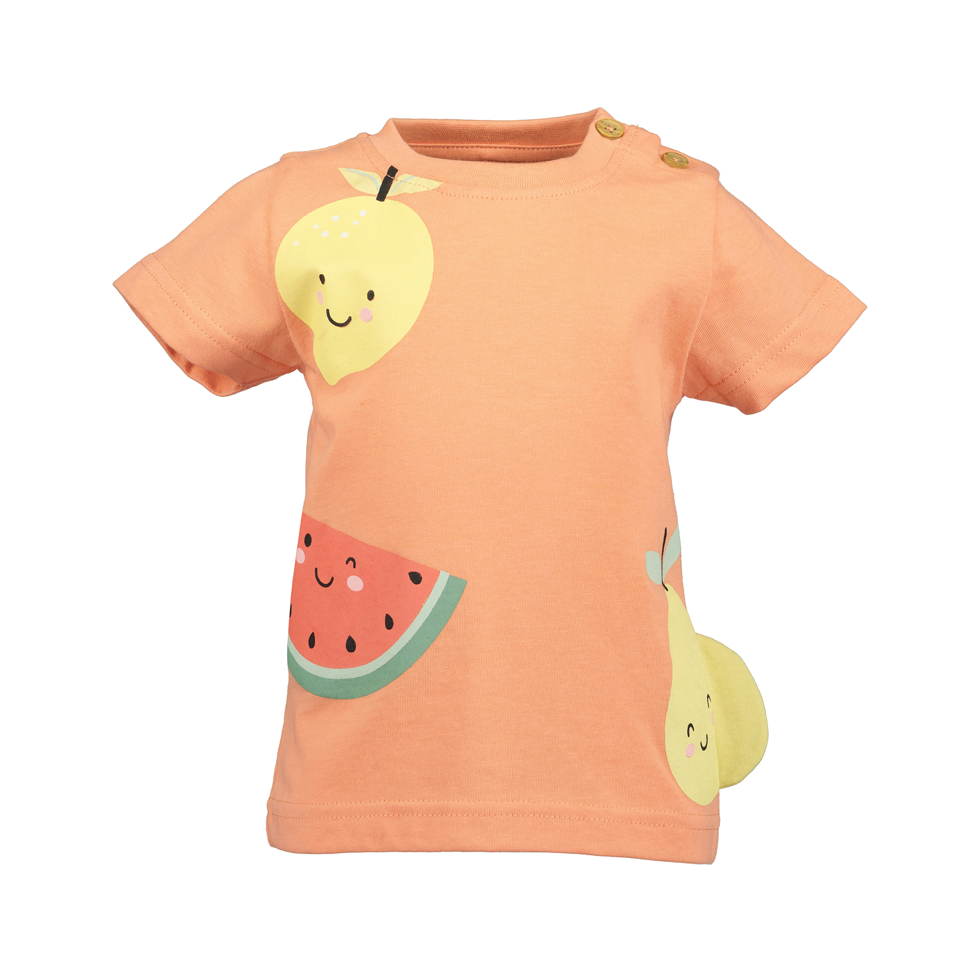 Kurzarmshirts, blue seven, Orange – Besonderheit: aus 100% Baumwolle