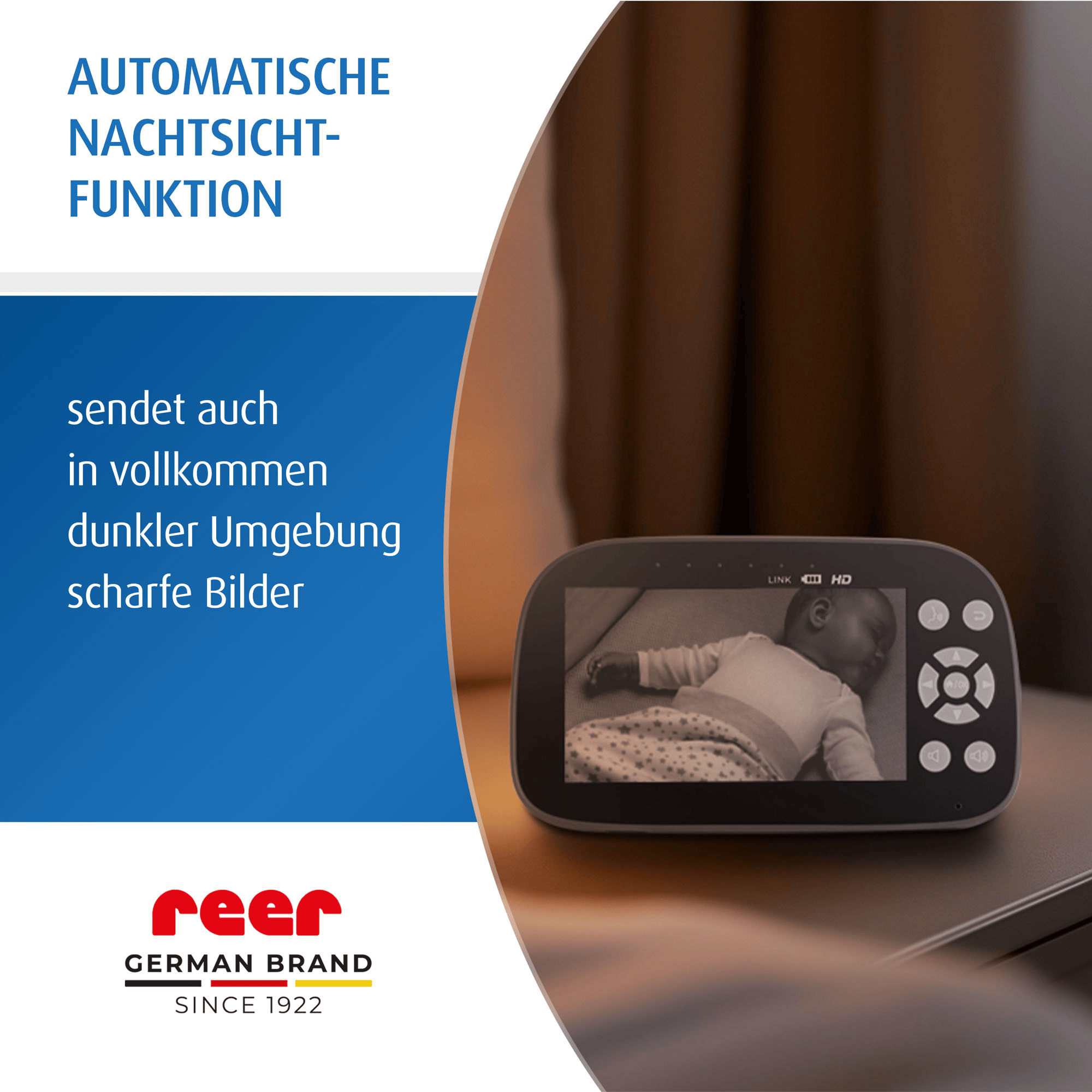 Video Babyphone, reer, Schwarz – Produktansicht