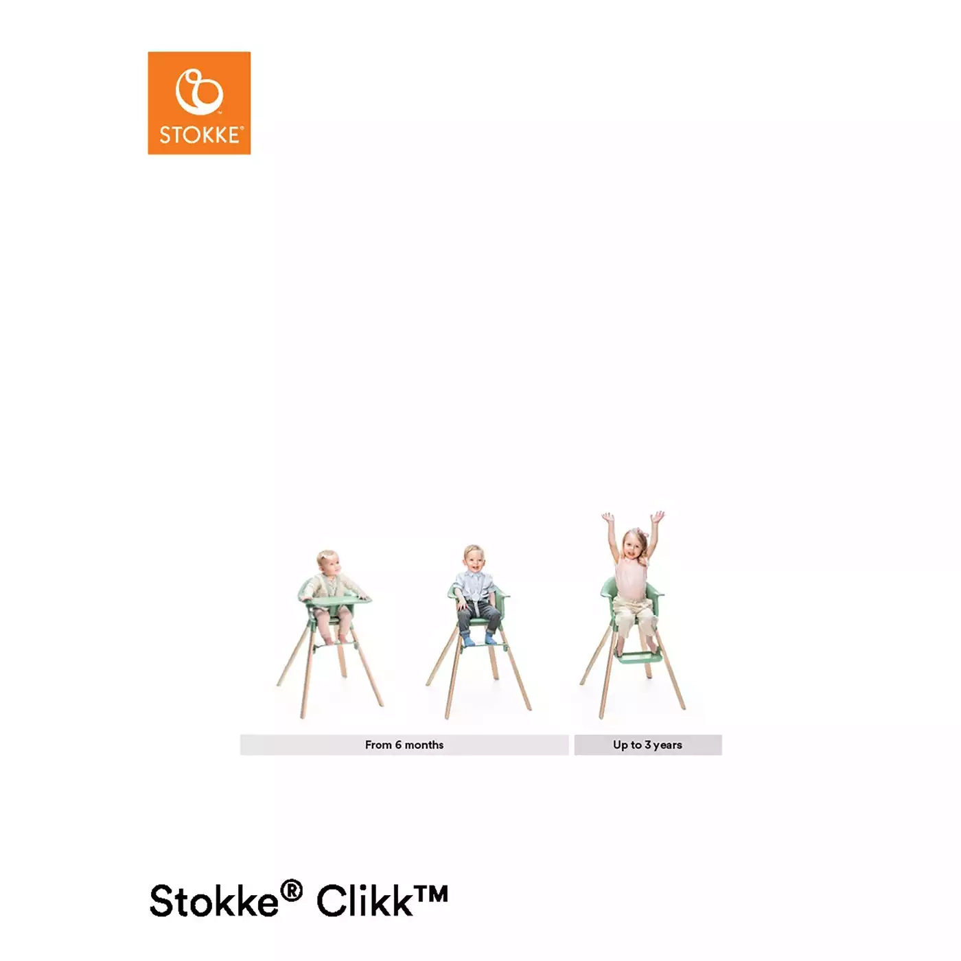 Treppenhochstühle, STOKKE, Grün – Produktansicht